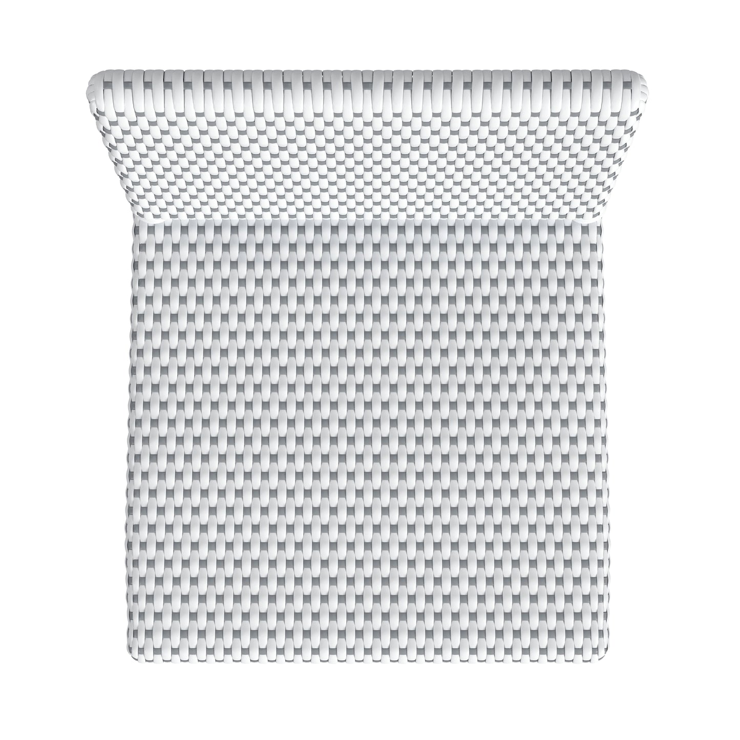 Serienna Rectangular Rattan Low Back 24.5" Counter Stool in White and Gray 5585266