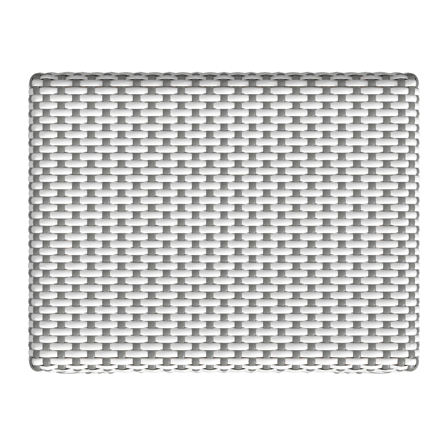 Butler Specialty Company Robias 30 in. Seat Height Rectangular Rattan Backless Bar Stool, Gray and White Dot