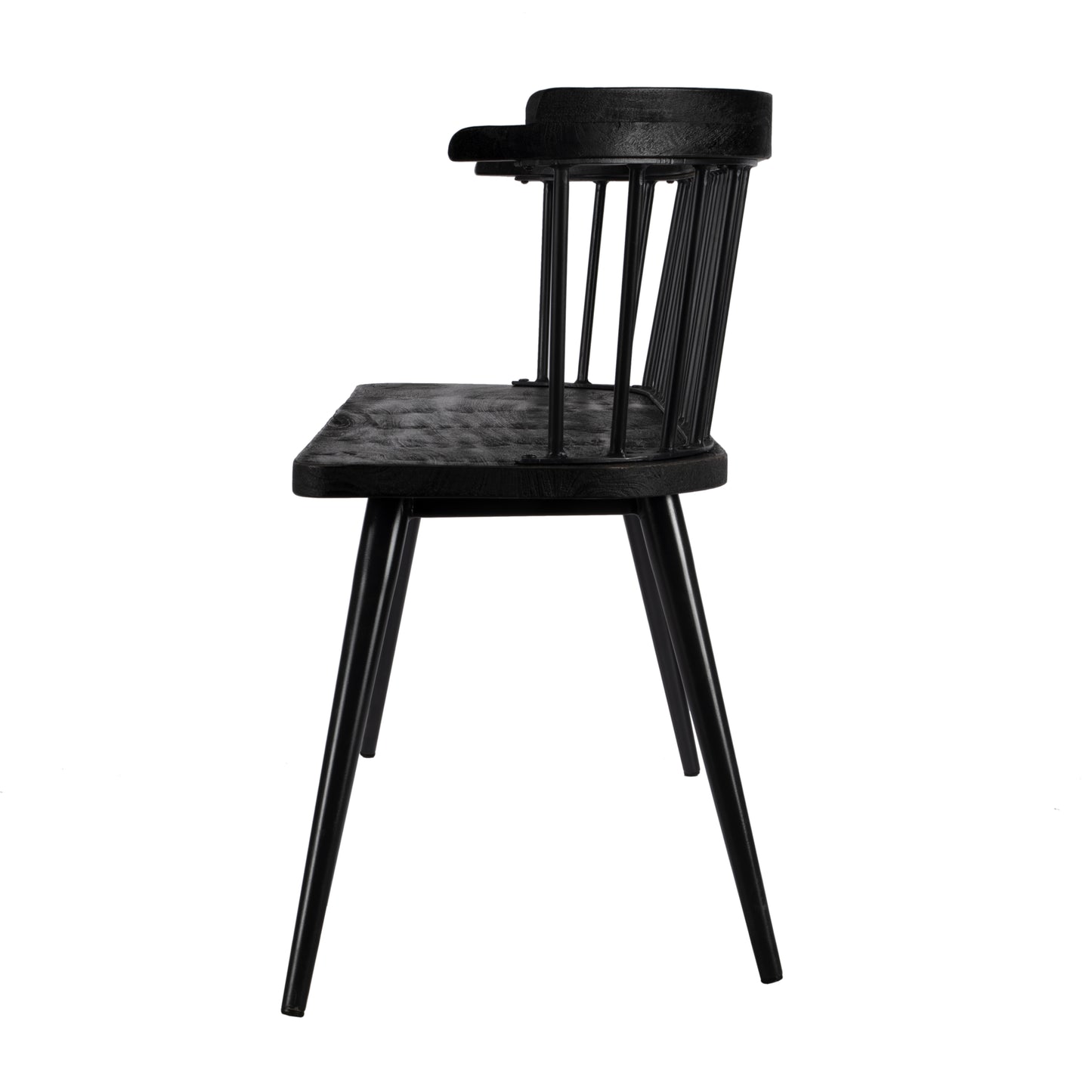 Butler Specialty Company Tempe 51.25 in. W Rectangular Wood Spindle Back Accent Bench, Black