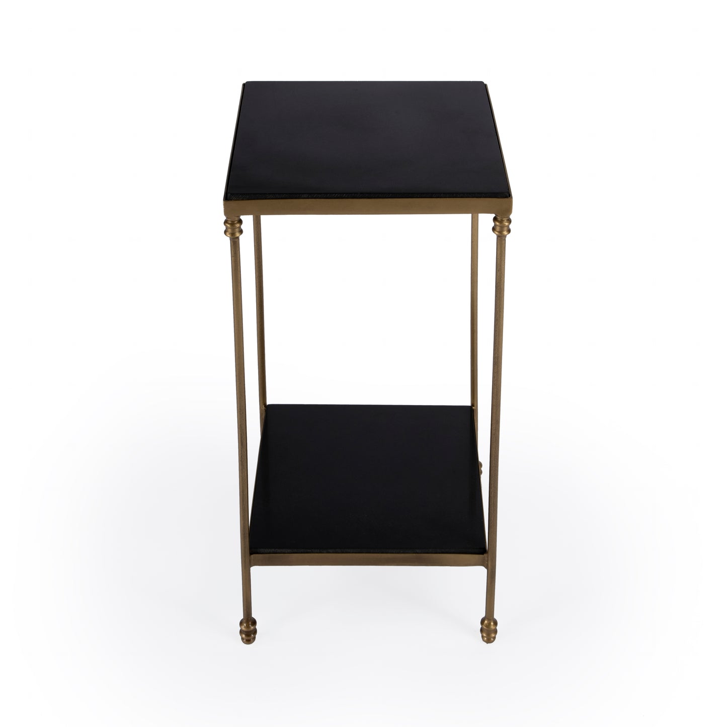 Imogen Iron and Granite Side Table in Black 5619414