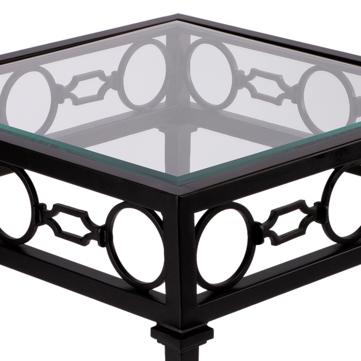 Butler Specialty Company Southport Outdoor 22.25 in. W Iron End Table, Black