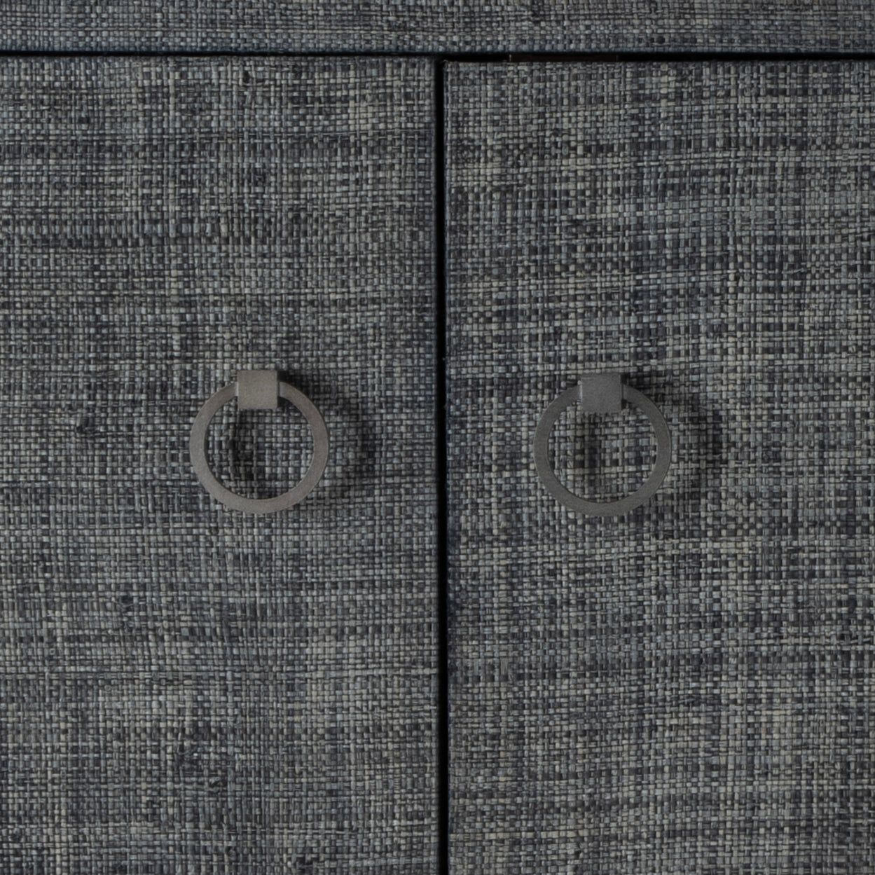 Butler Specialty Company Bar Harbor 70 in. W Rectangular Raffia 4 Door Sideboard, Charcoal