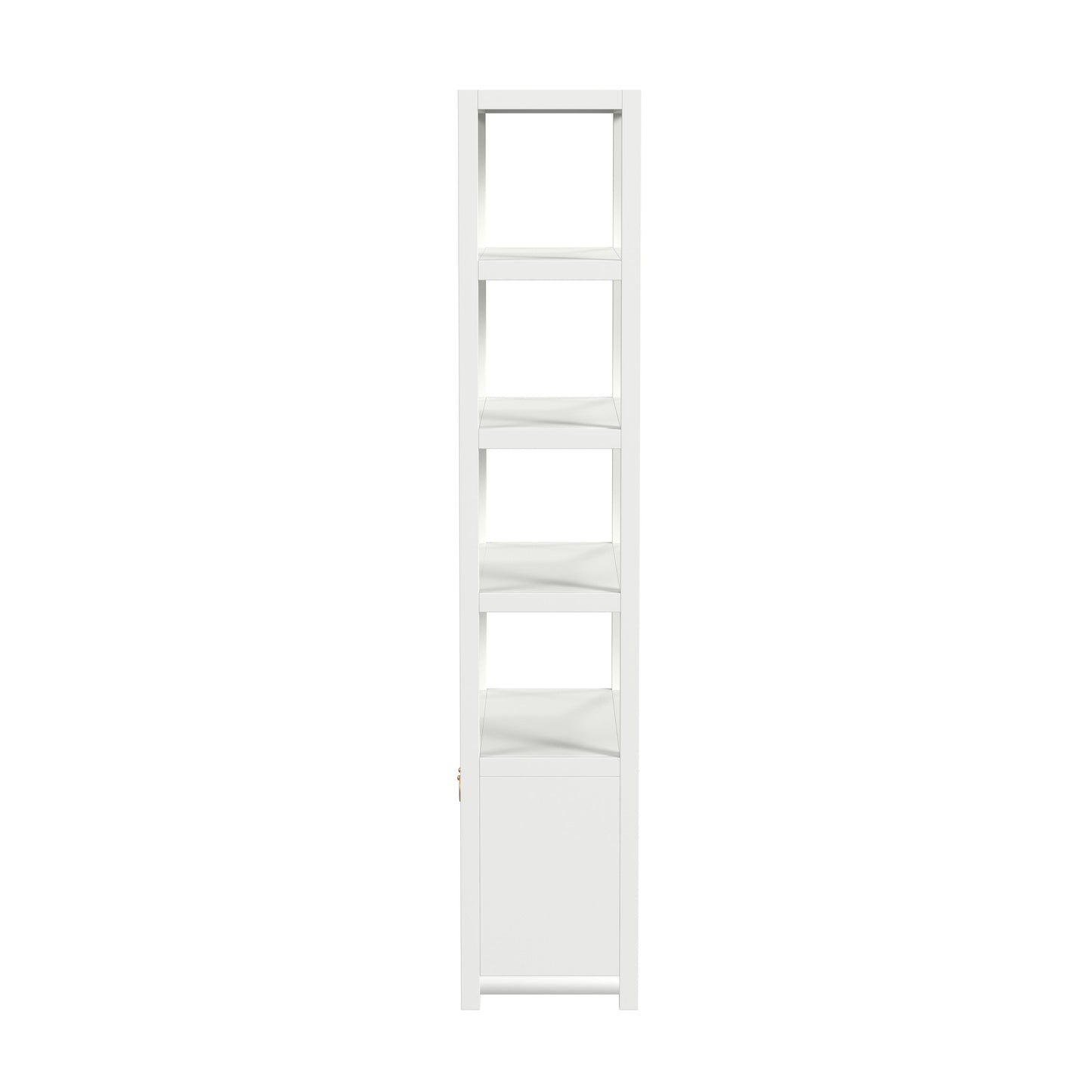 Lark 4- Tier Etagere Etagere Bookcase in White 5674304