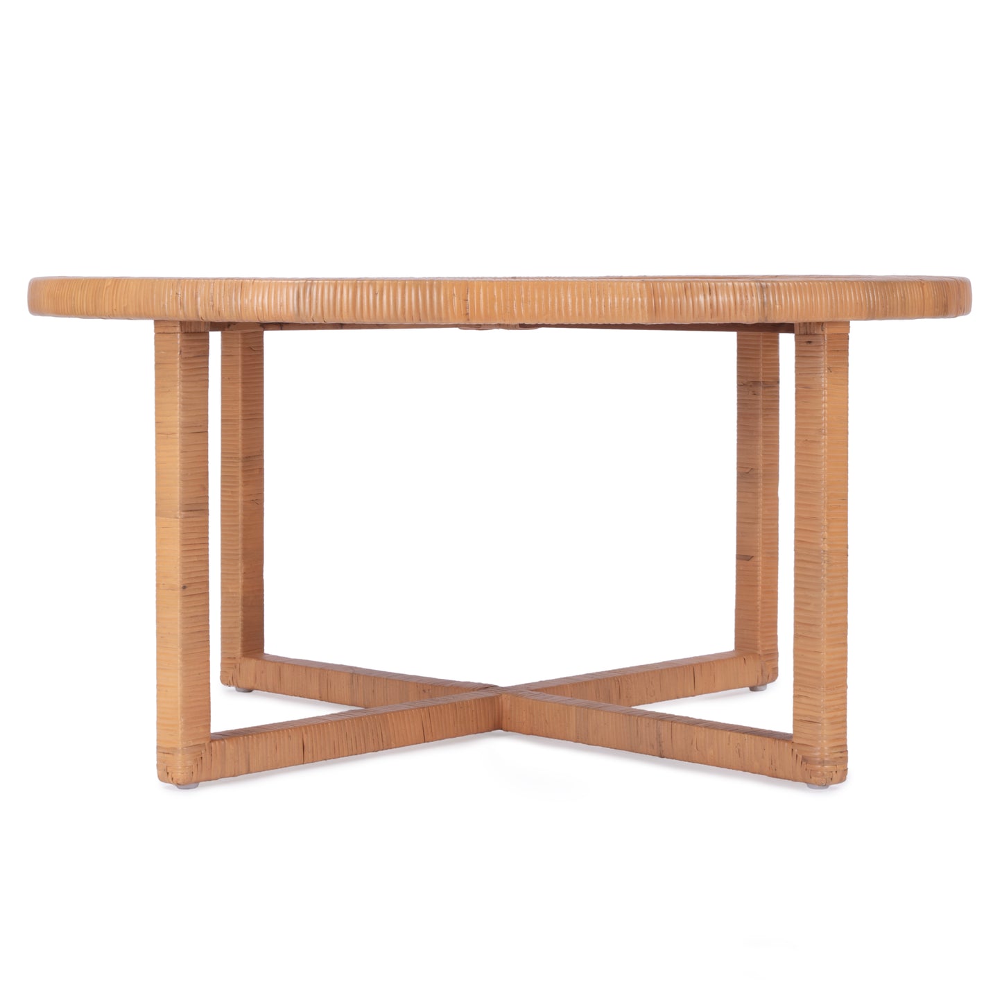 Butler Specialty Company Captiva 39 in. W Round Rattan Coffee Table, Natural