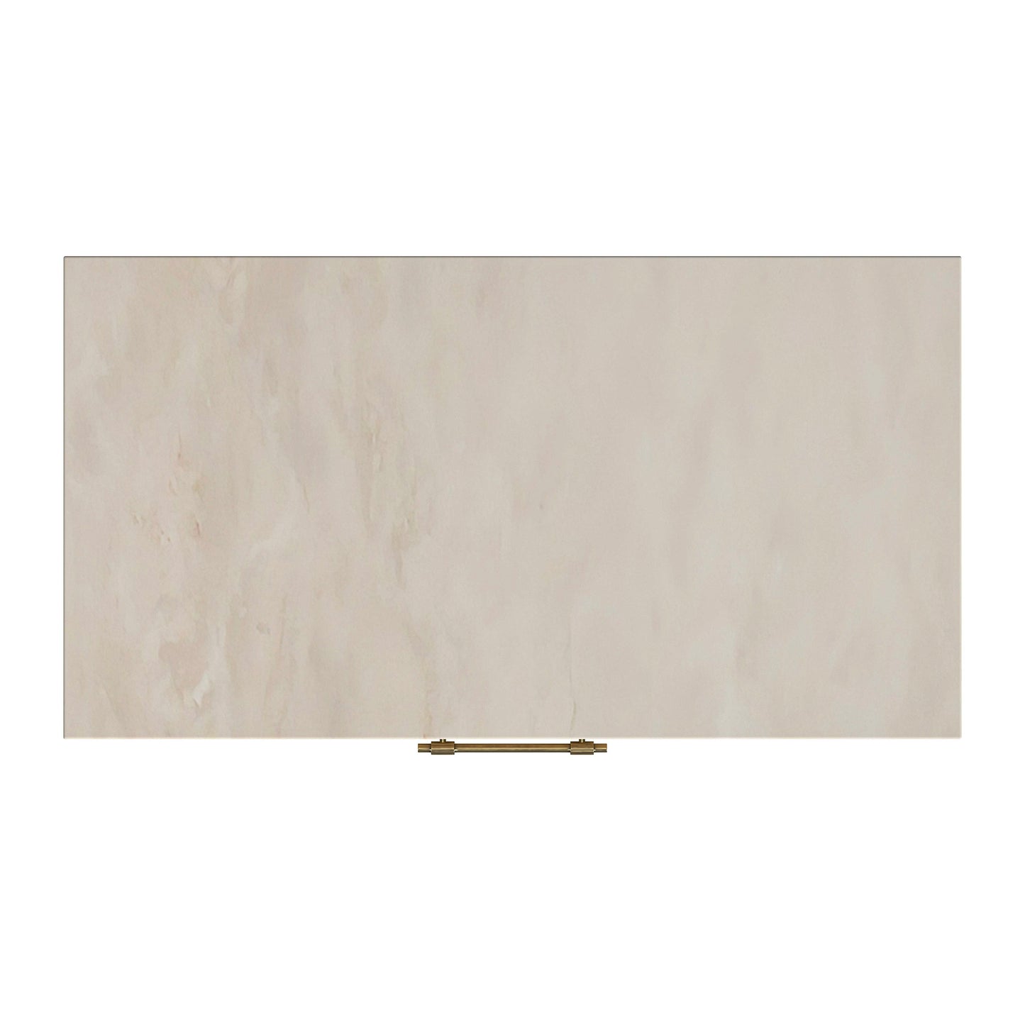Mayfair 3 Drawer Wood and Marble Chest in Light Brown 5750455