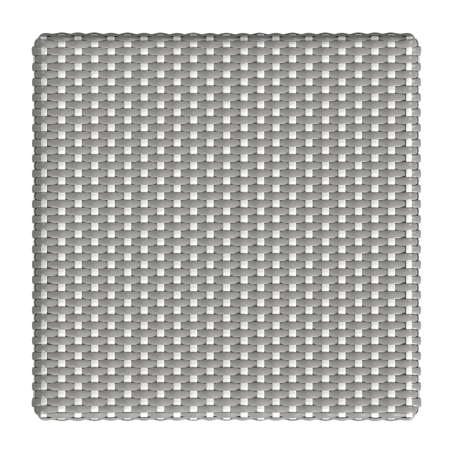 Butler Specialty Company Riviera 24 in. Seat Height Square Rattan Backless Counter Stool, Gray and White