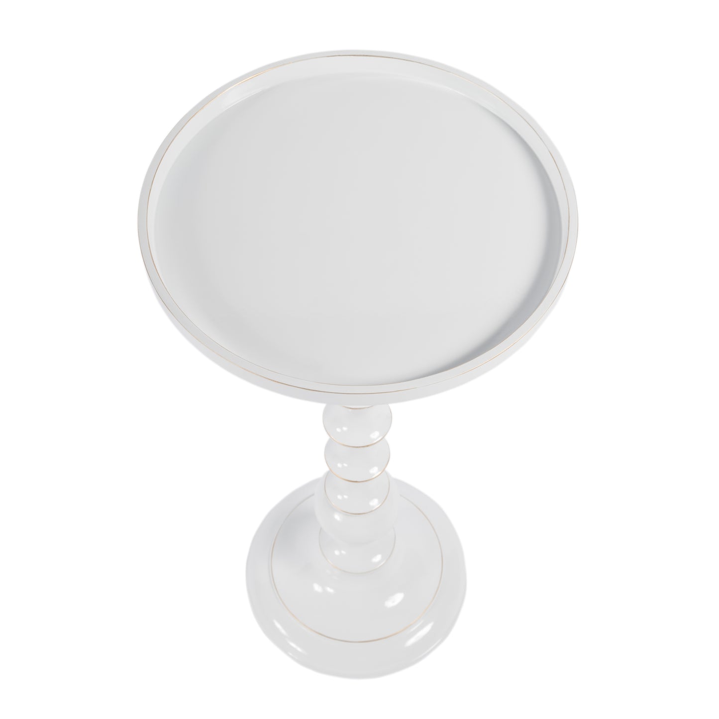 Butler Specialty Company Mia 11 in. W Round Metal Side Table, White