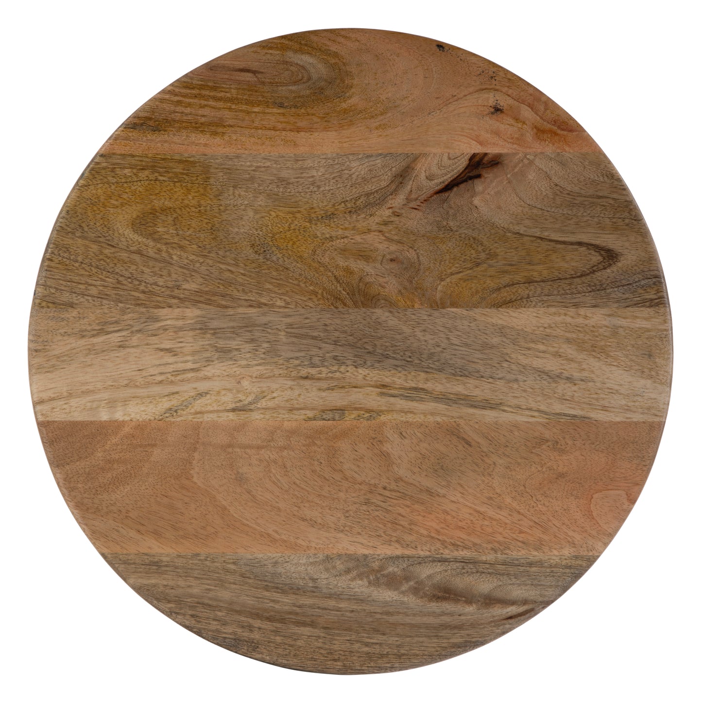 Butler Specialty Company Botswana 15 in. W Round Solid Wood Abstract Pedestal Base Side Table, Brown