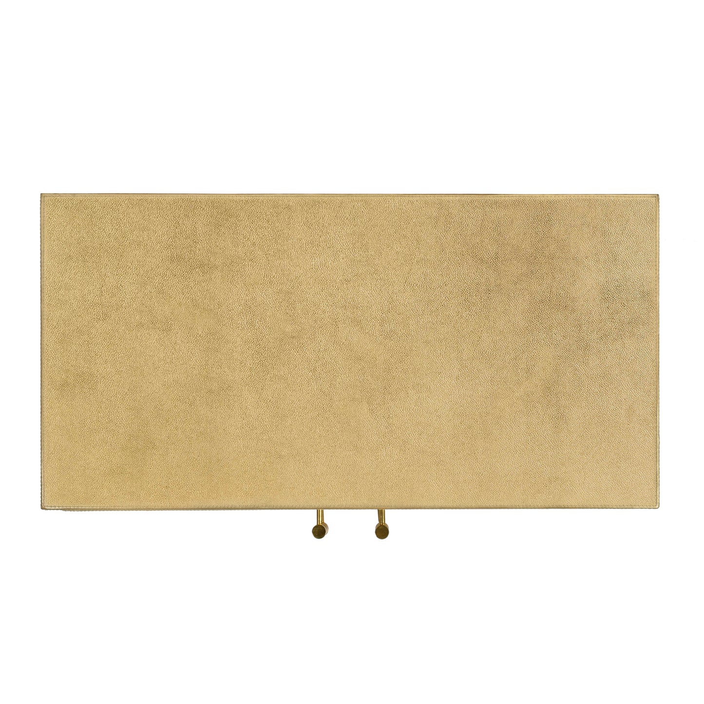 Butler Specialty Company Francois 32 in. W Rectangular Wood and Leather 2 Door Accent Cabinet, Gold