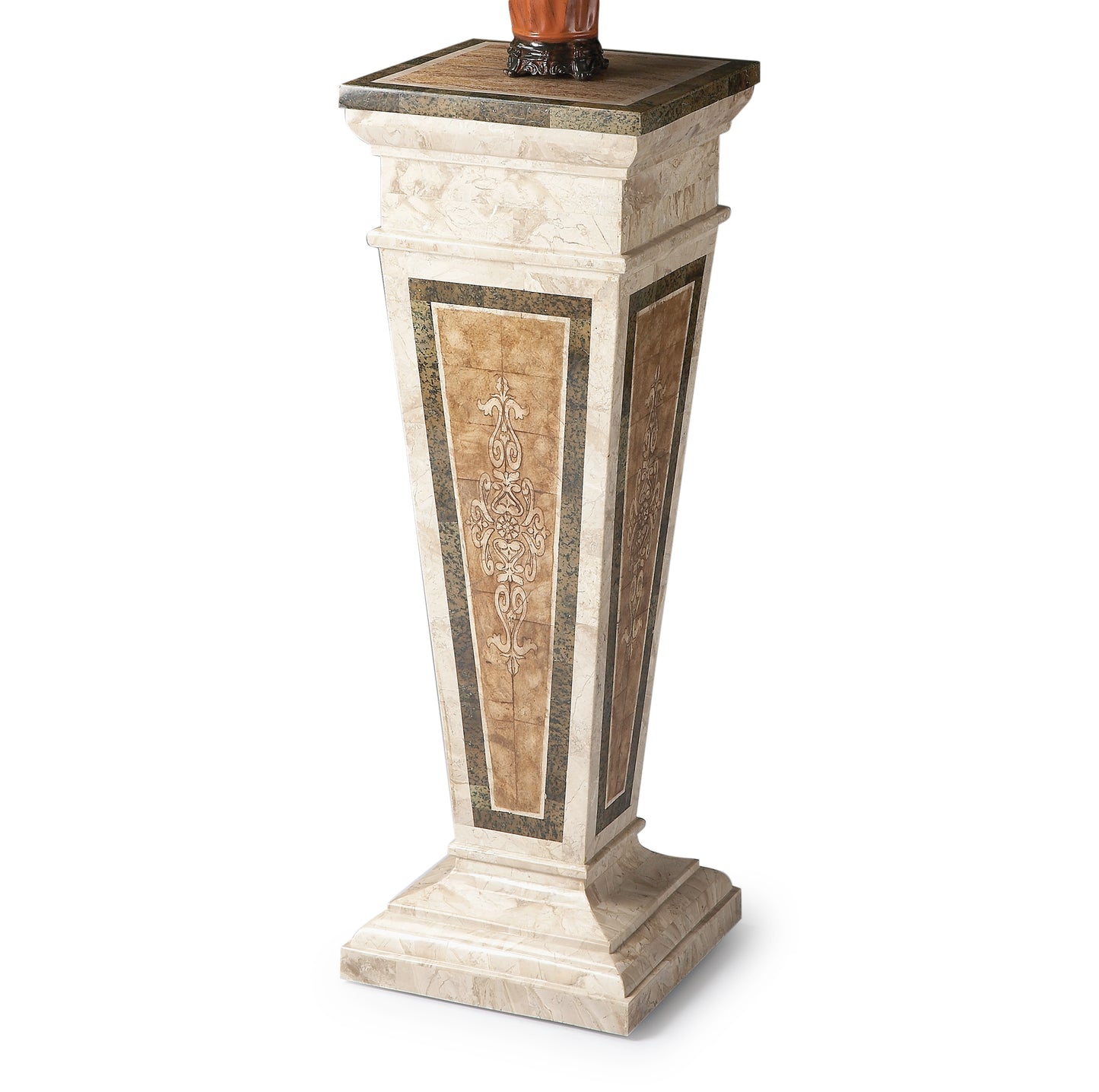 Butler Specialty Company Augustus 14 in. W x 41 in. H Etched Fossil Stone Pedestal Stand, Assorted