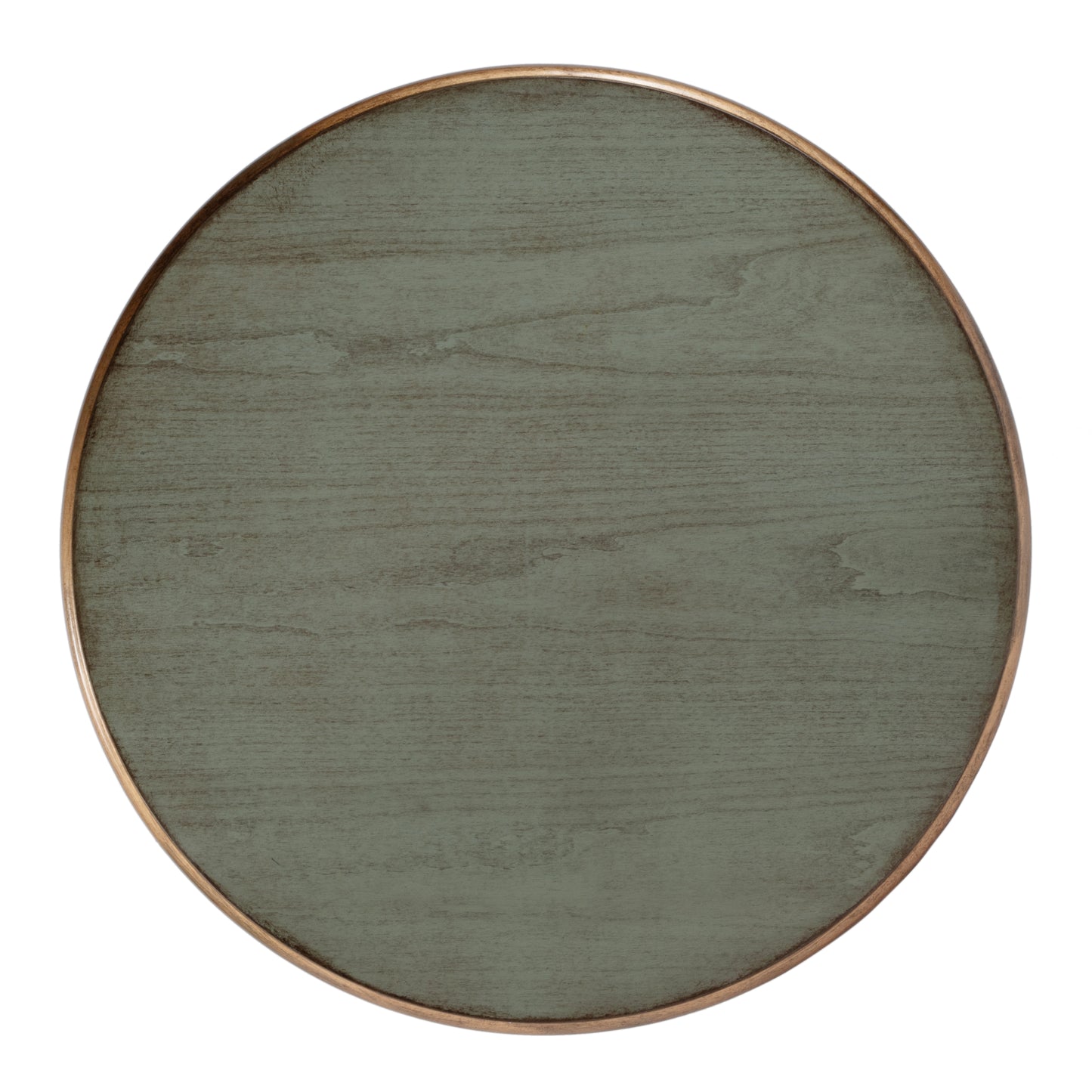 Butler Specialty Company Hellinger 24 in. W Round Wood Tall End Table with Open Shelf, Pastel Green