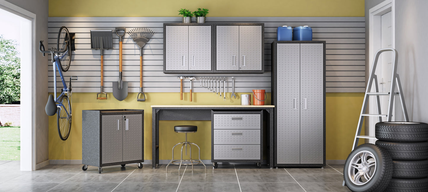 Fortress Modern Garage Table in Dark Gray 6GMC