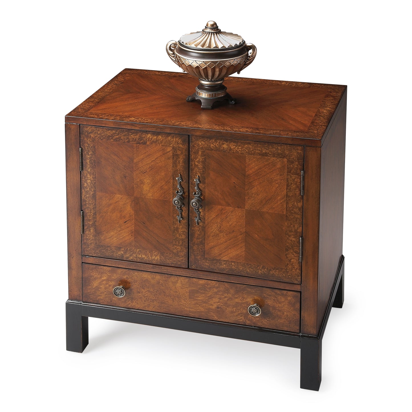 Courtland & Burl Accent Cabinet in Medium Brown 7008225