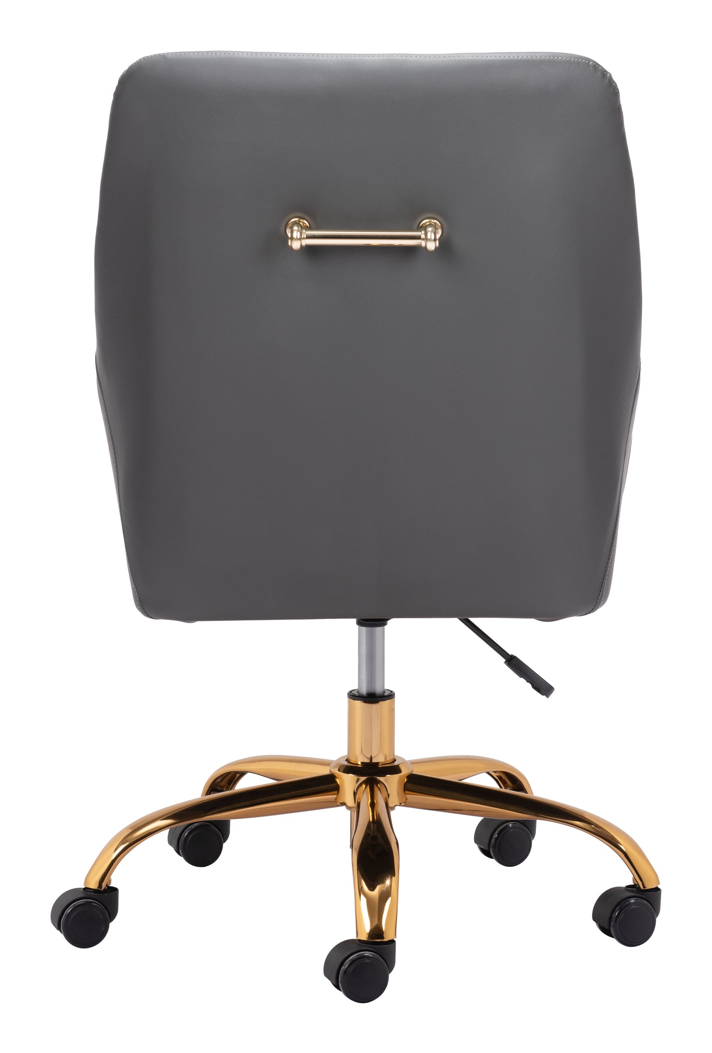Madelaine Office Chair Gray & Gold