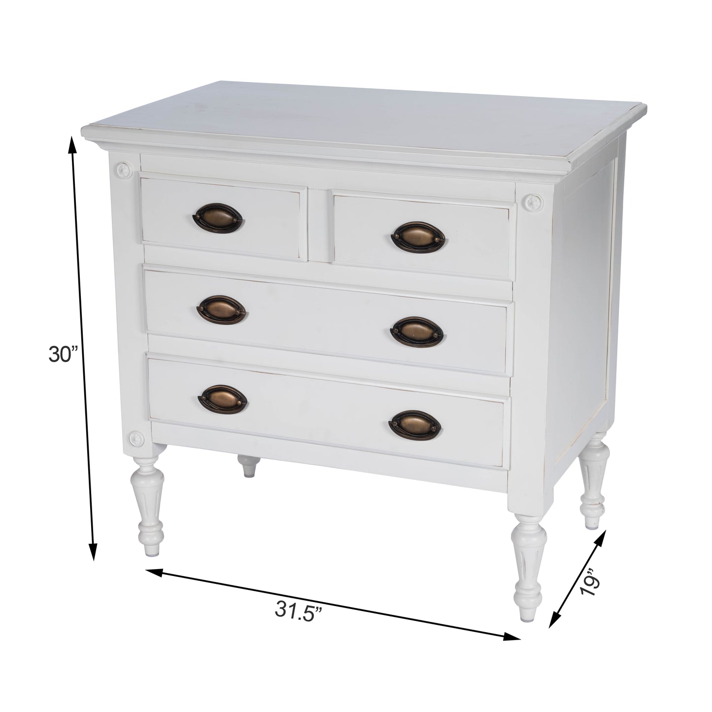 Easterbrook 4 Drawer Chest in White 9306288