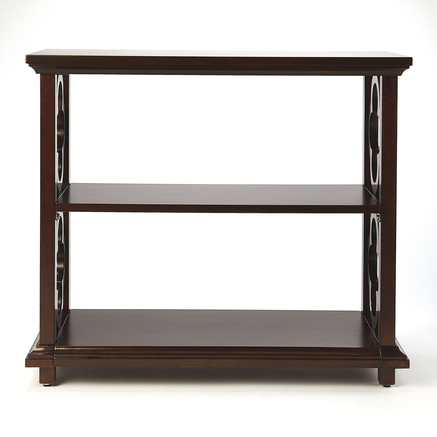 Paloma 2 Shelf 30"W Bookcase in Dark Brown 9331024