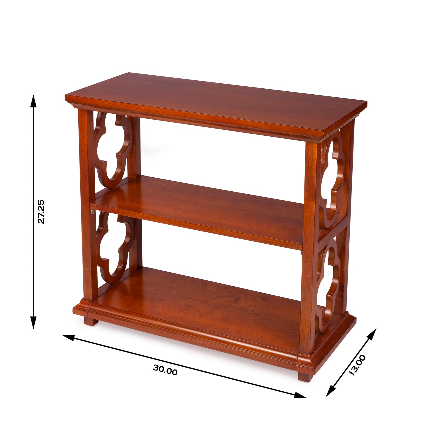 Paloma 2 Shelf 30"W Bookcase in Medium Brown 9331101