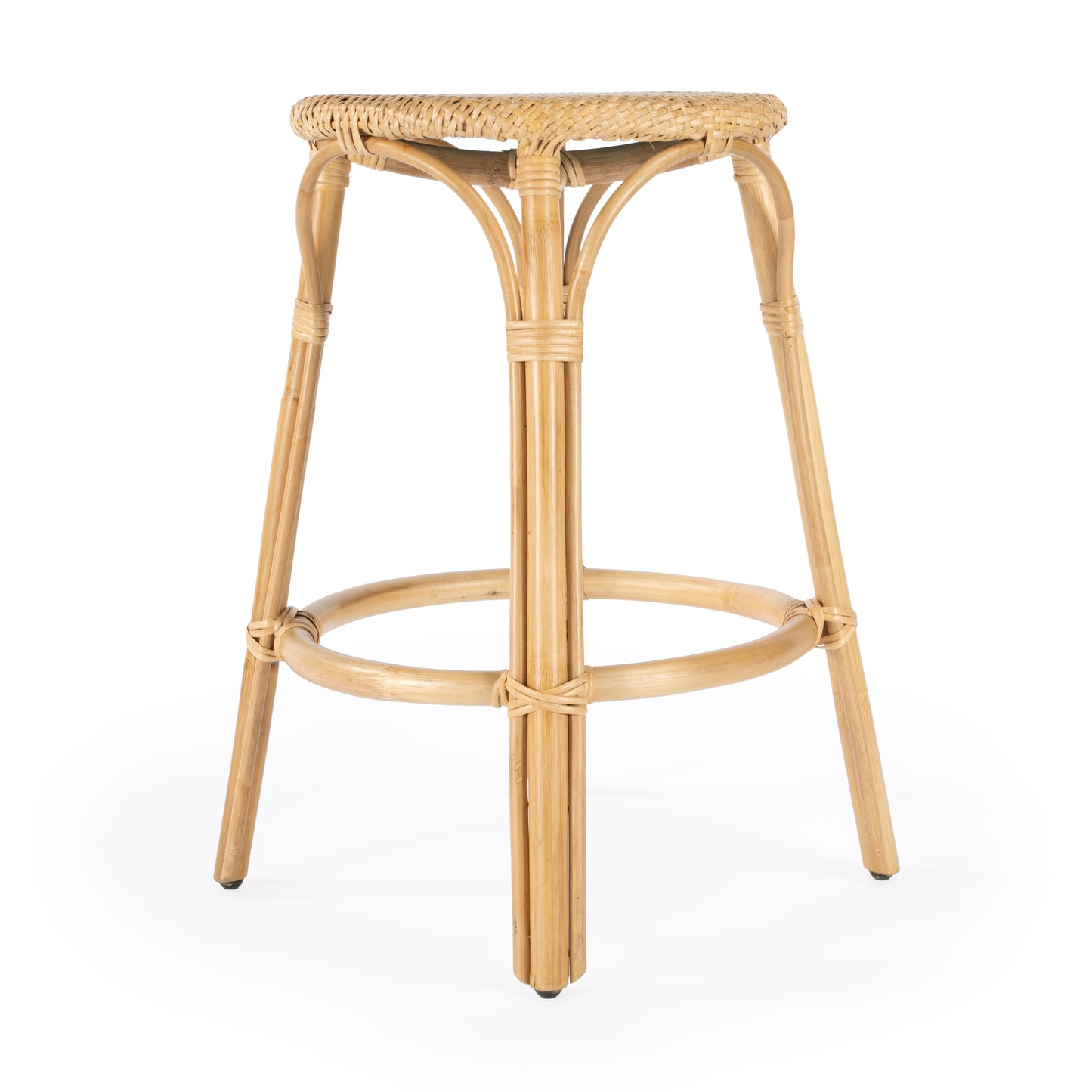 Tobias Rattan Round 24" Counter Stool in Natural 9371404