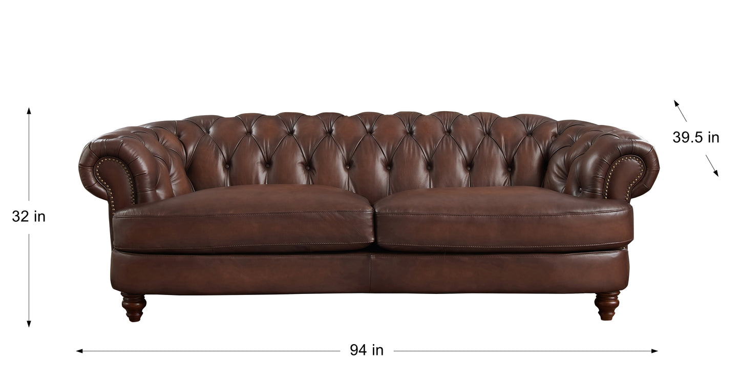 Newport Sofa Caramel Brown