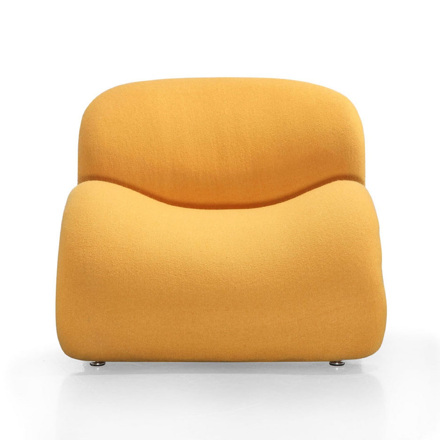 Manhattan Comfort Rosebud Yellow Wool Blend Accent Chair AC013-YL