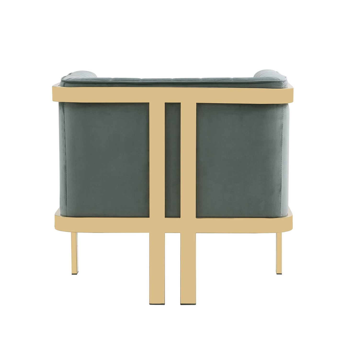 Paramount Modern Velvet Lounge Chair in Warm Gray AC053-GY