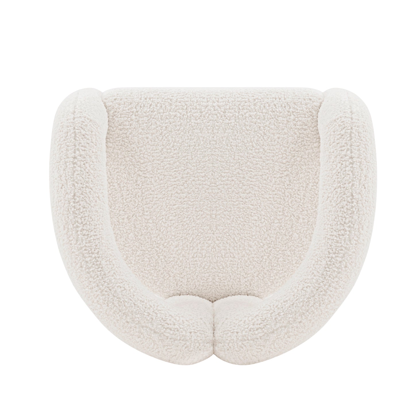 Manhattan Comfort Modern Darian Boucle Accent Chair in Cream AC061-CR