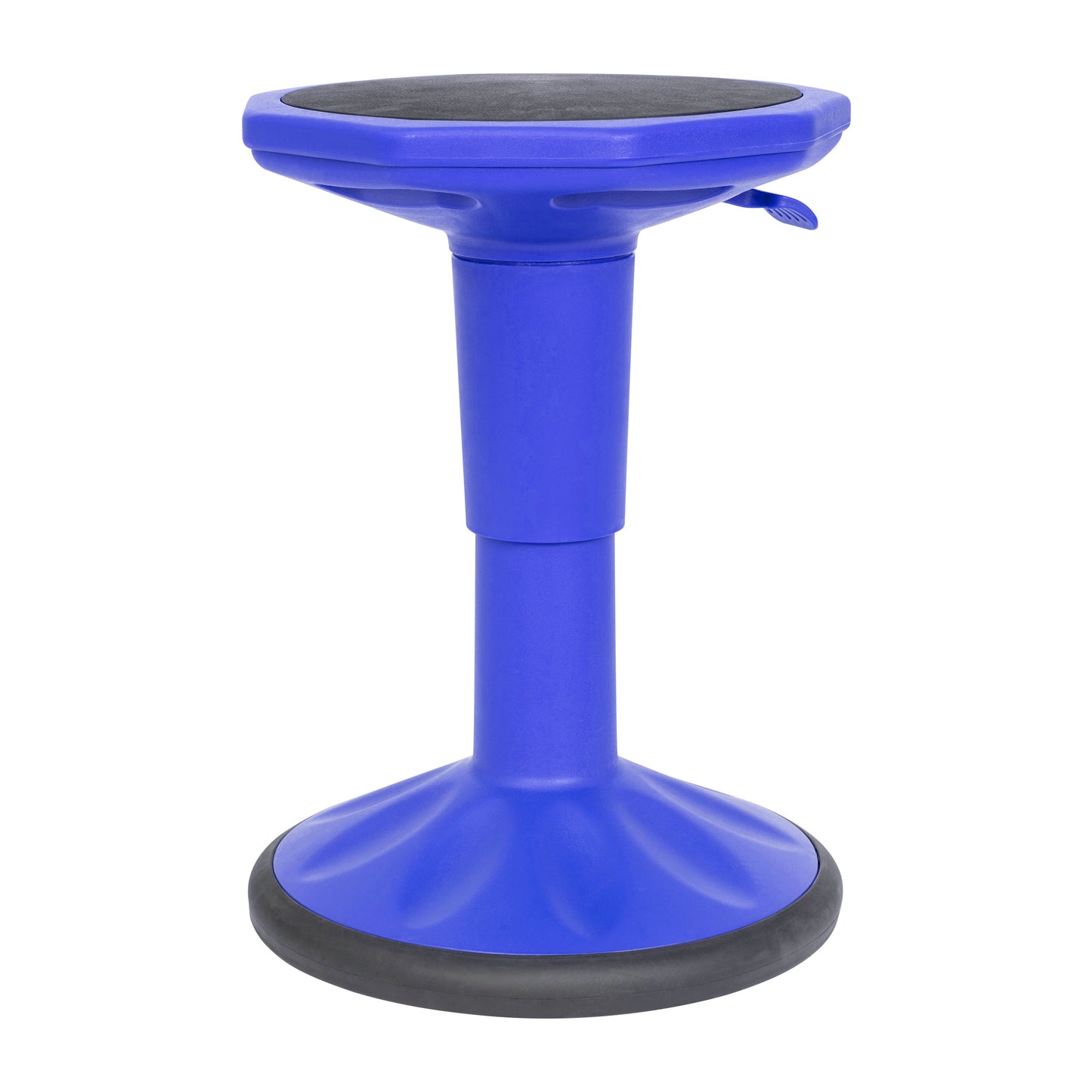 Carter Adjustable Height Kids Flexible Active Stool for Classroom and Home with Non-Skid Bottom in Blue, 14" - 18" Seat Height Blue