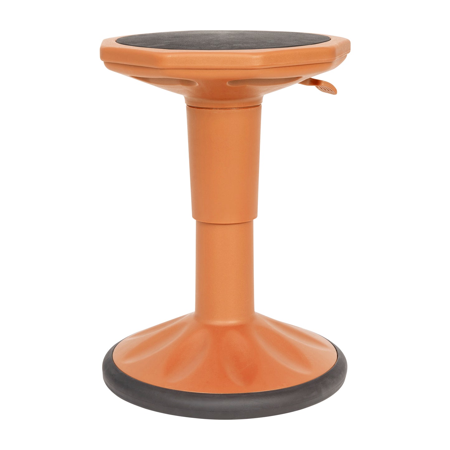 Carter Adjustable Height Kids Flexible Active Stool for Classroom and Home with Non-Skid Bottom in Orange, 14" - 18" Seat Height Orange
