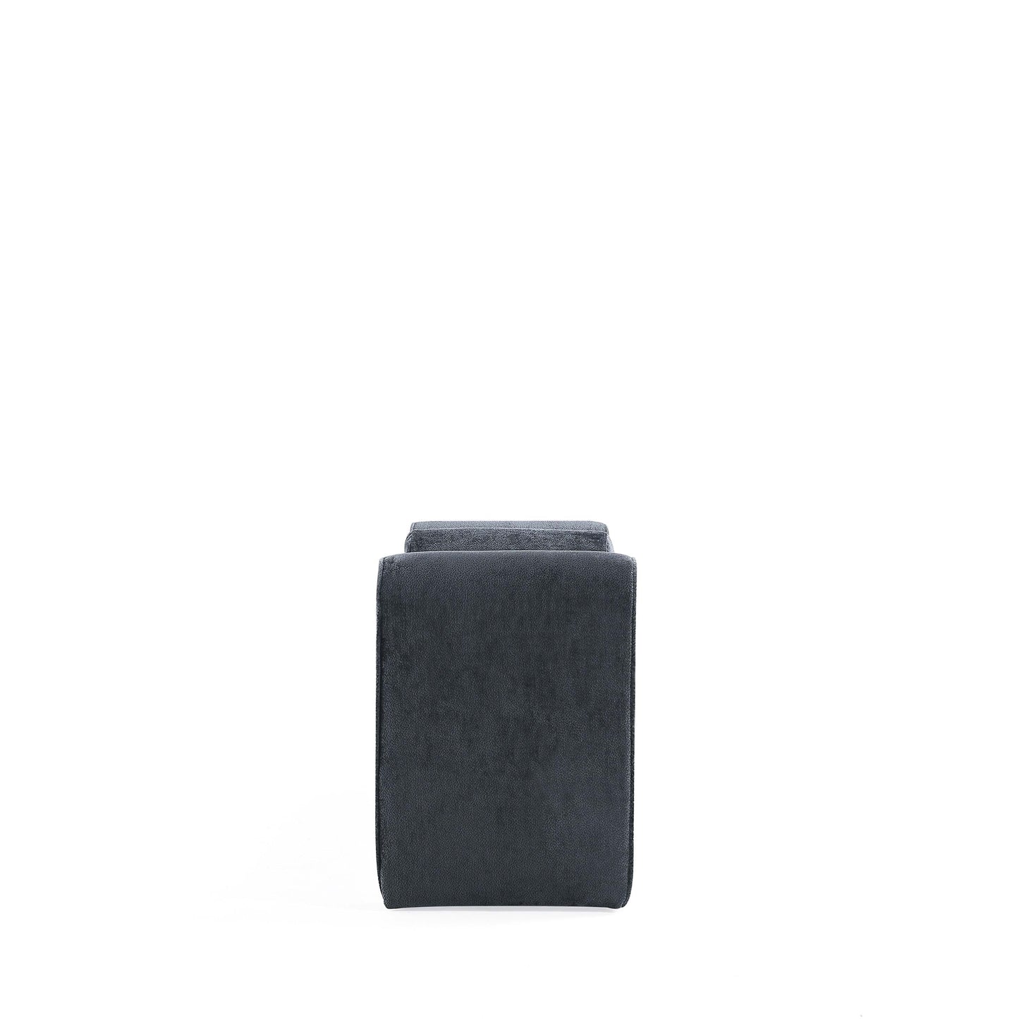 Concord Modern Glam Chenille Accent Bench in Black BE001-BK