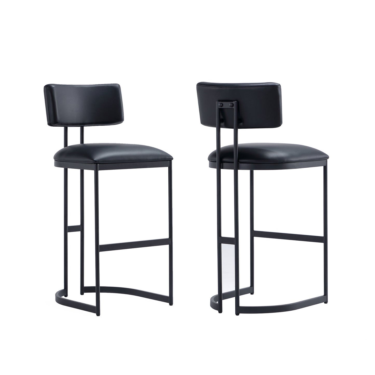 Juno Contemporary Modern Metal Barstool in Black BS1641-3