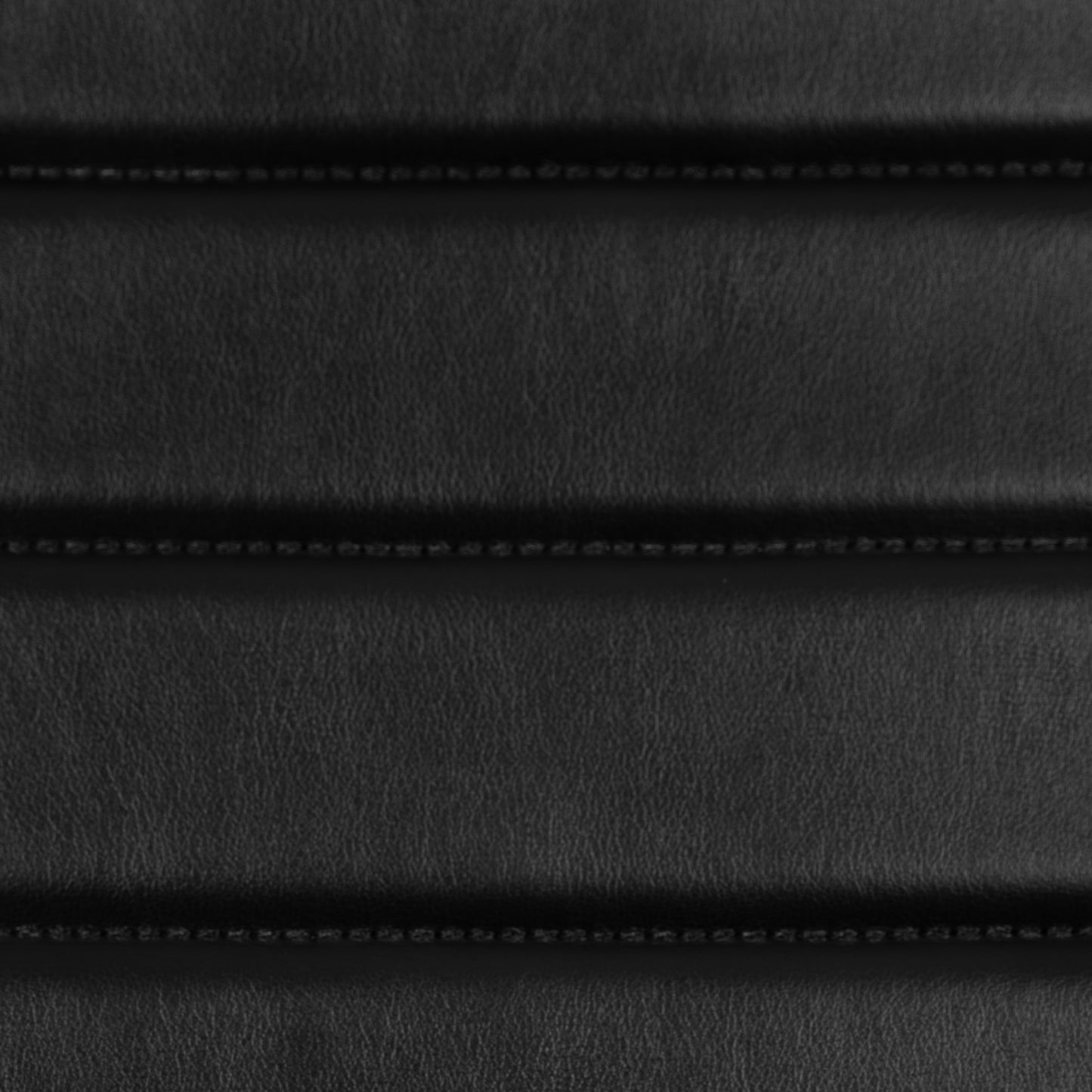 Hansel Mid-Back Armless Black LeatherSoft Contemporary Ribbed Executive Swivel Office Chair Black