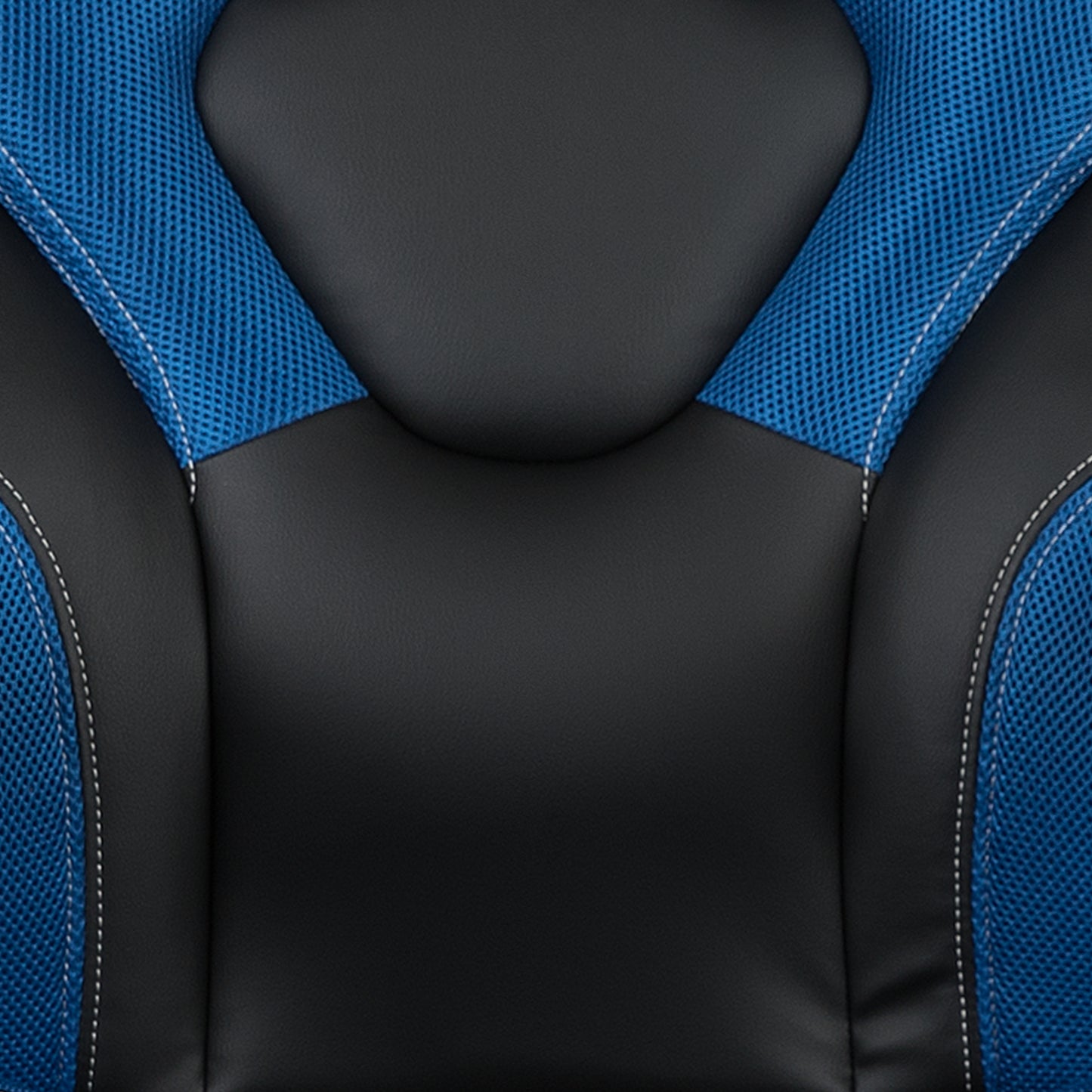 X10 Gaming Chair, Racing Style Ergonomic Office Chair, Height Adjustable Swivel Computer Chair with Flip-Up Arms, Blue/Black LeatherSoft Blue