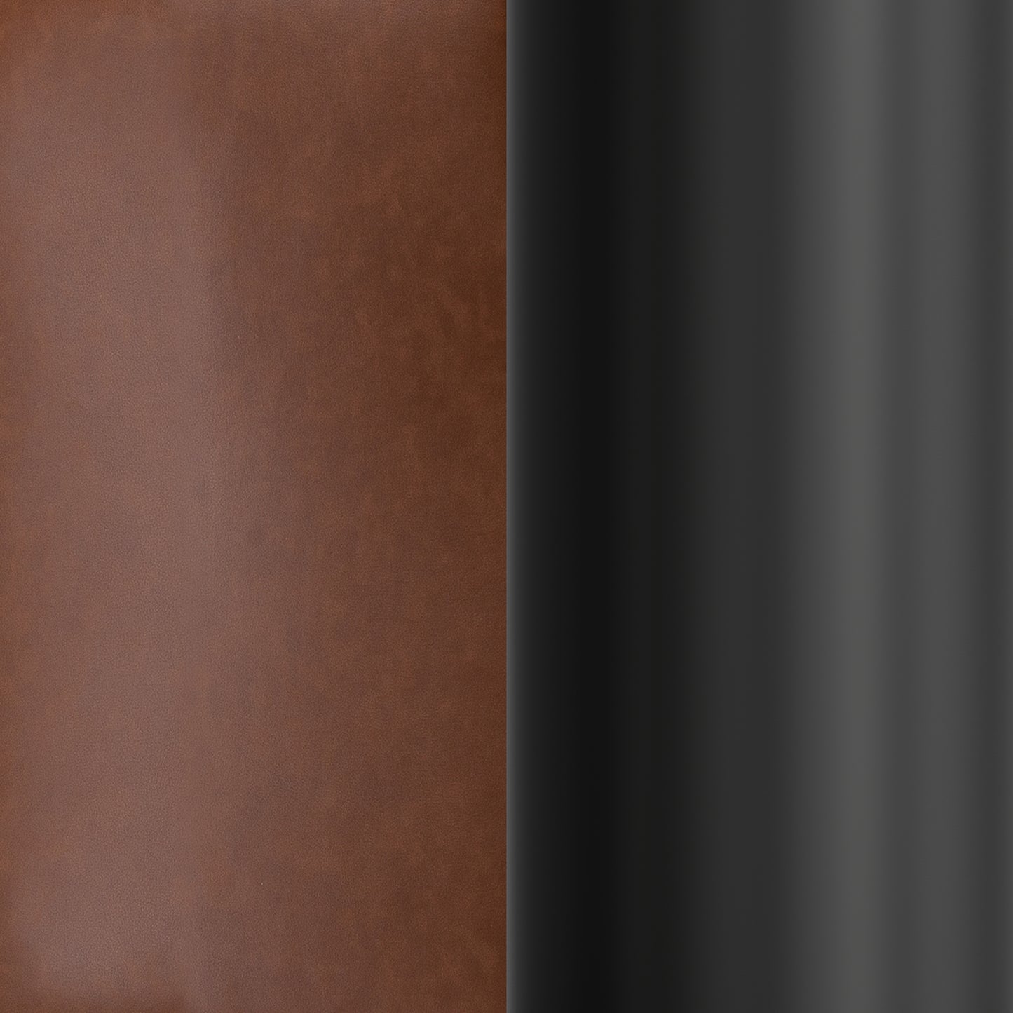 Chloe Commercial Mid-Back Cognac Padded LeatherSoft Armless Stationary Task Office Chair with Adjustable Height, Swivel Function, and Black Frame Cognac LeatherSoft/Black Frame