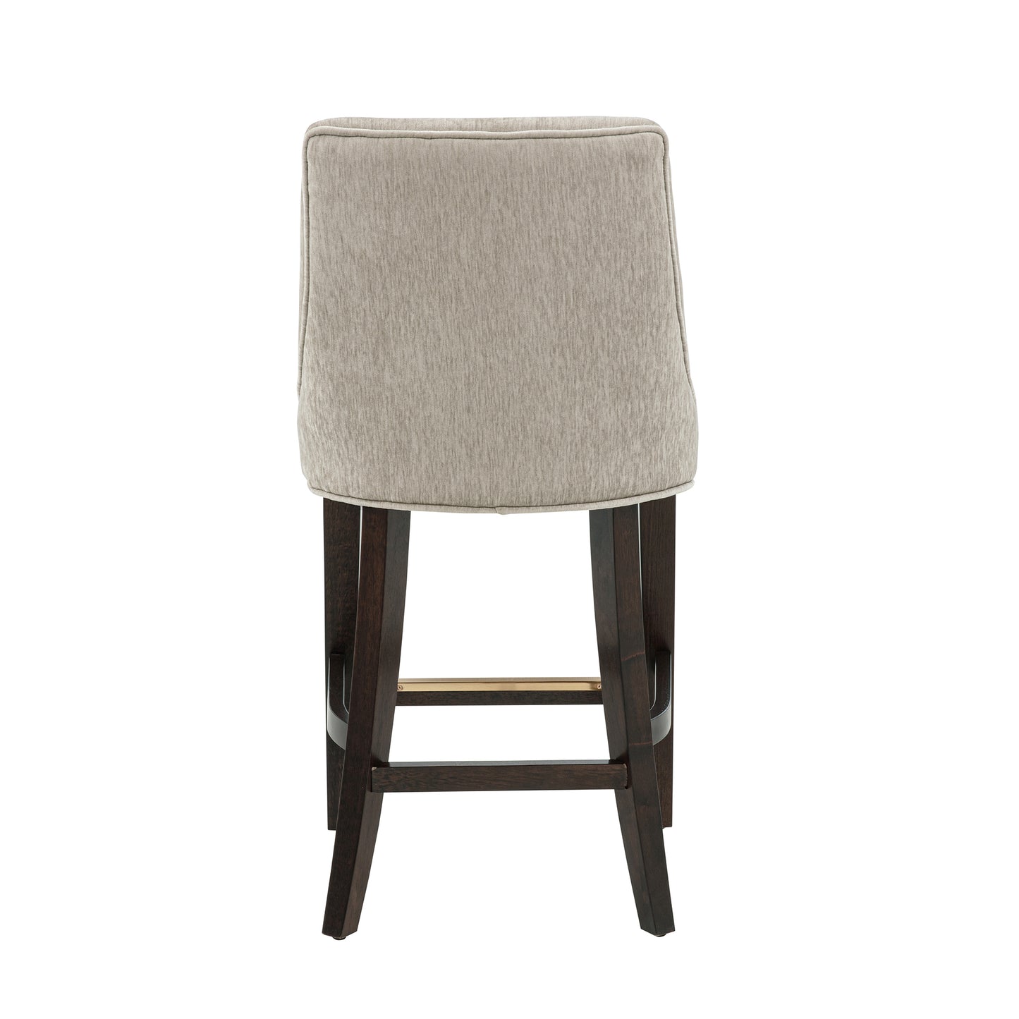 Beever Modern Wood Chenille Counter Stool in Taupe CS024-TP