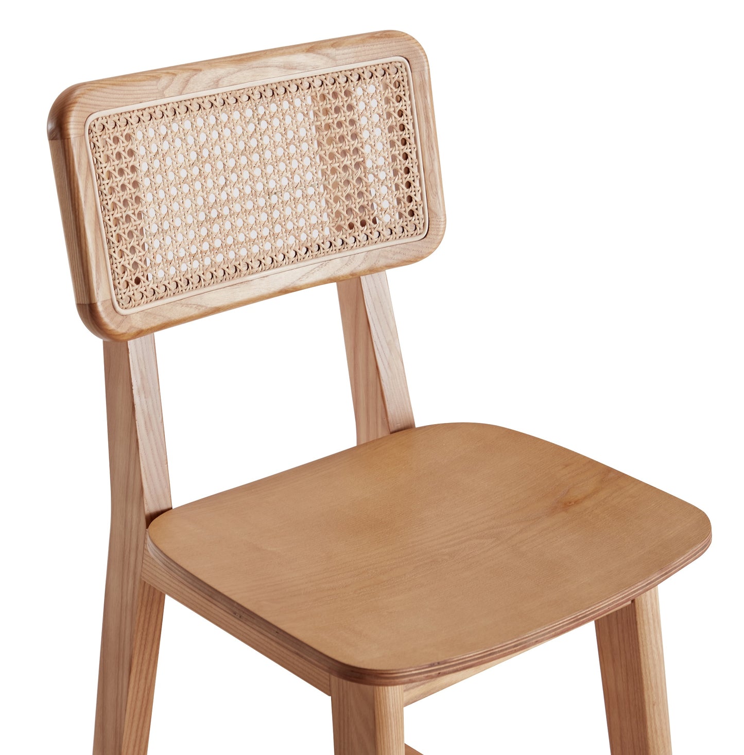 Manhattan Comfort Versailles Counter Stool in Nature Cane CSCA01-NA