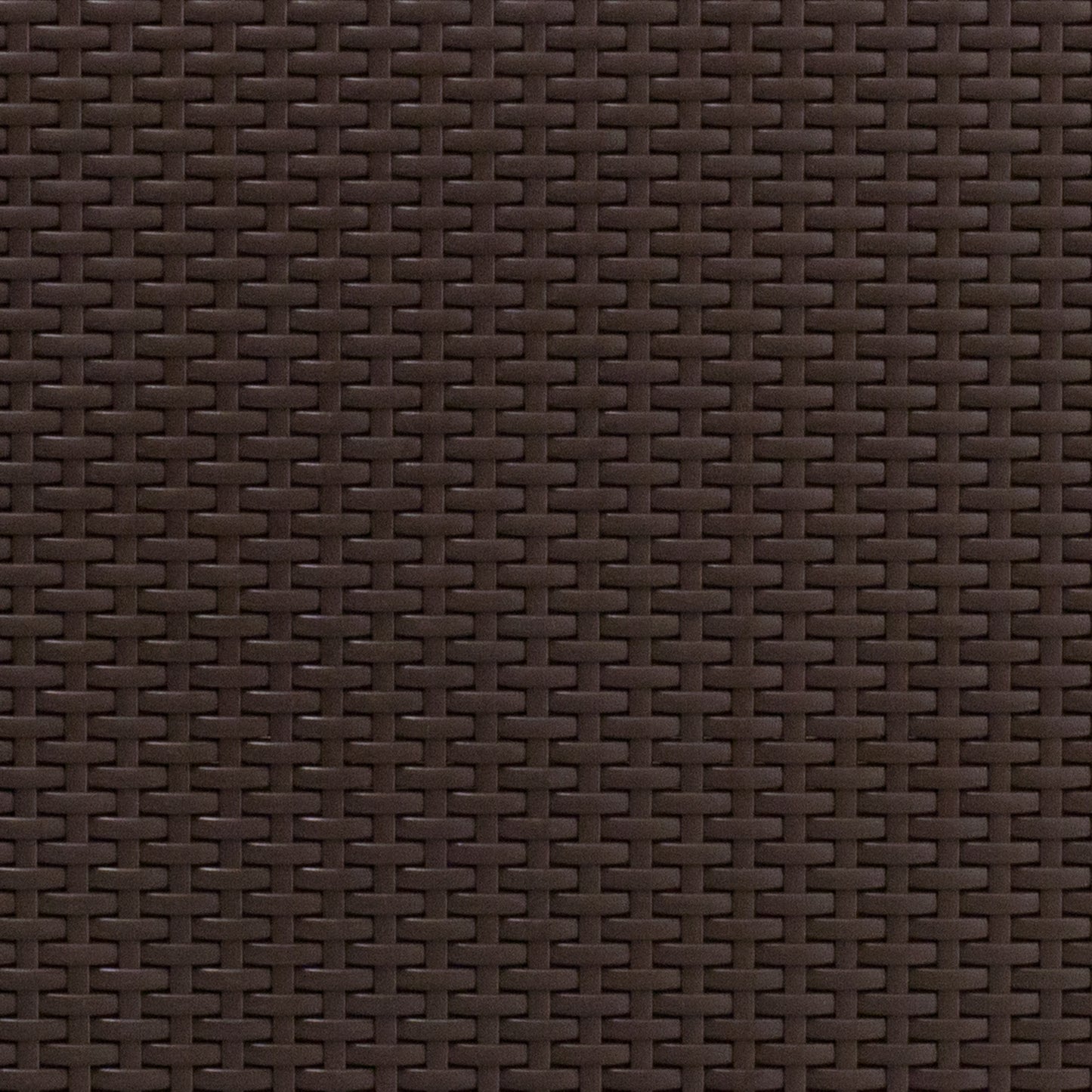 Seneca Chocolate Brown Faux Rattan Chair with All-Weather Beige Cushion Beige Cushions/Chocolate Brown Frame