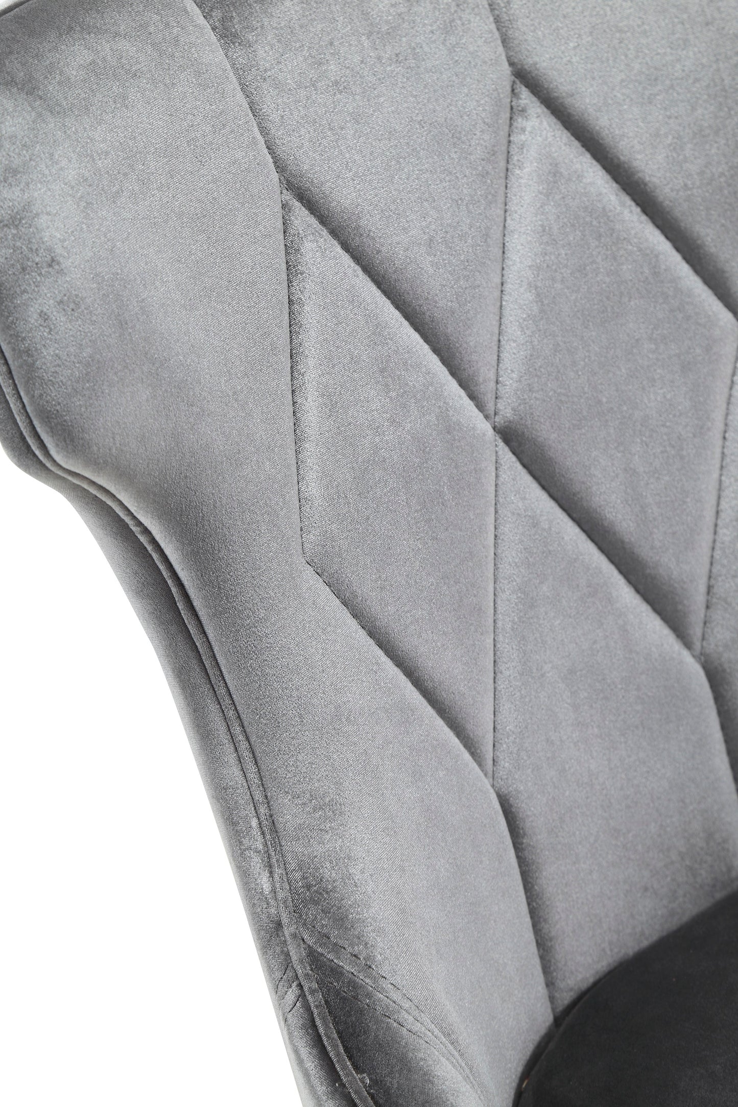 Reine Traditional Wood Upholstered Dining Chair in Gray - Set of 2 DC007-GY