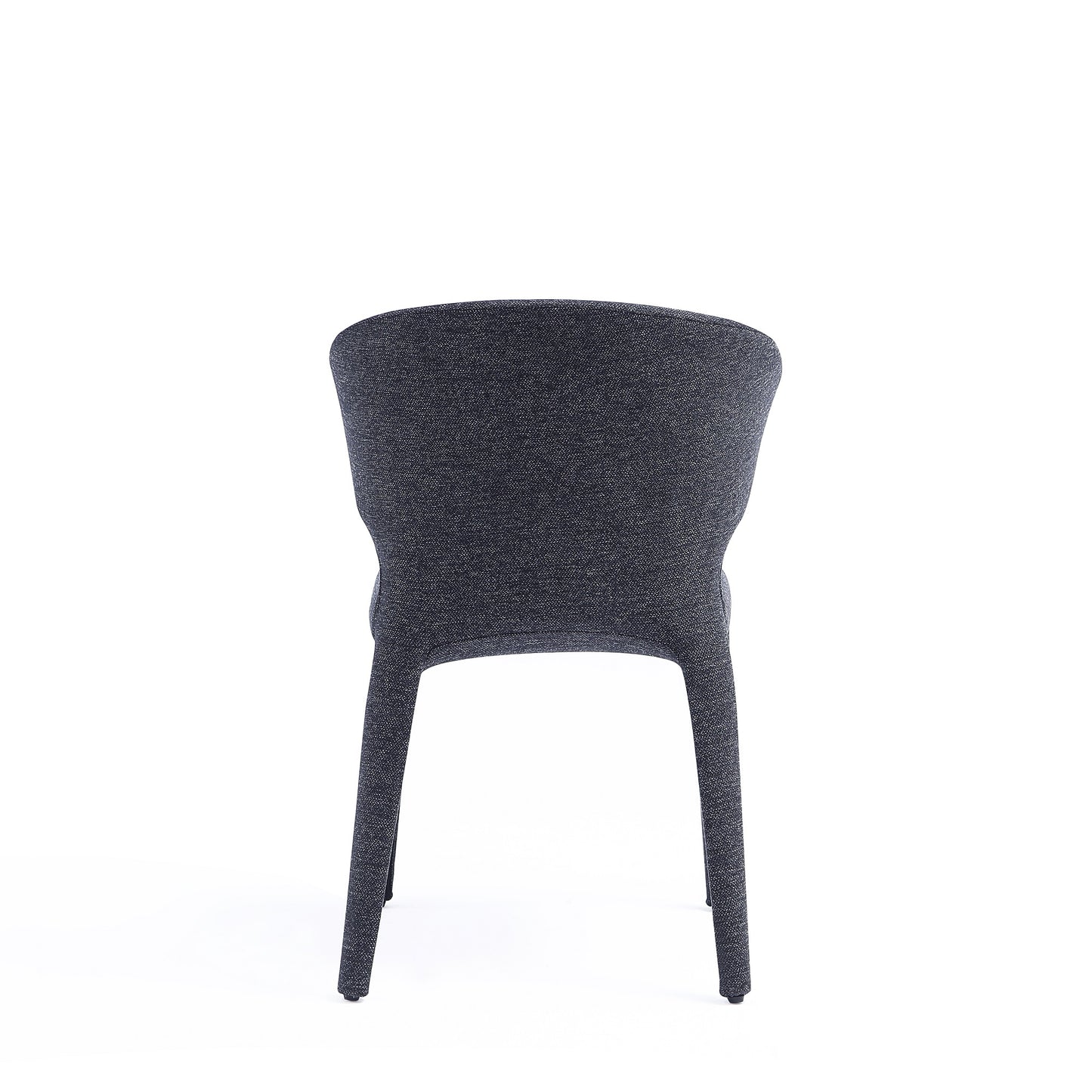 Conrad Mid-Century Modern Upholstered Dining Chair in Black - Set of 2 DC031-WBK