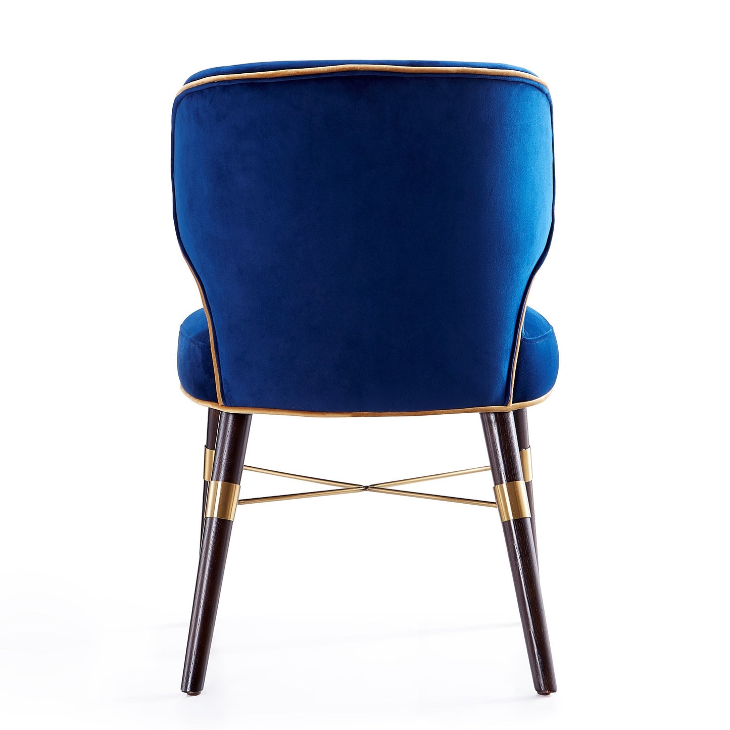 Manhattan Comfort Strine Royal Blue Velvet Dining Chair DC045-BL