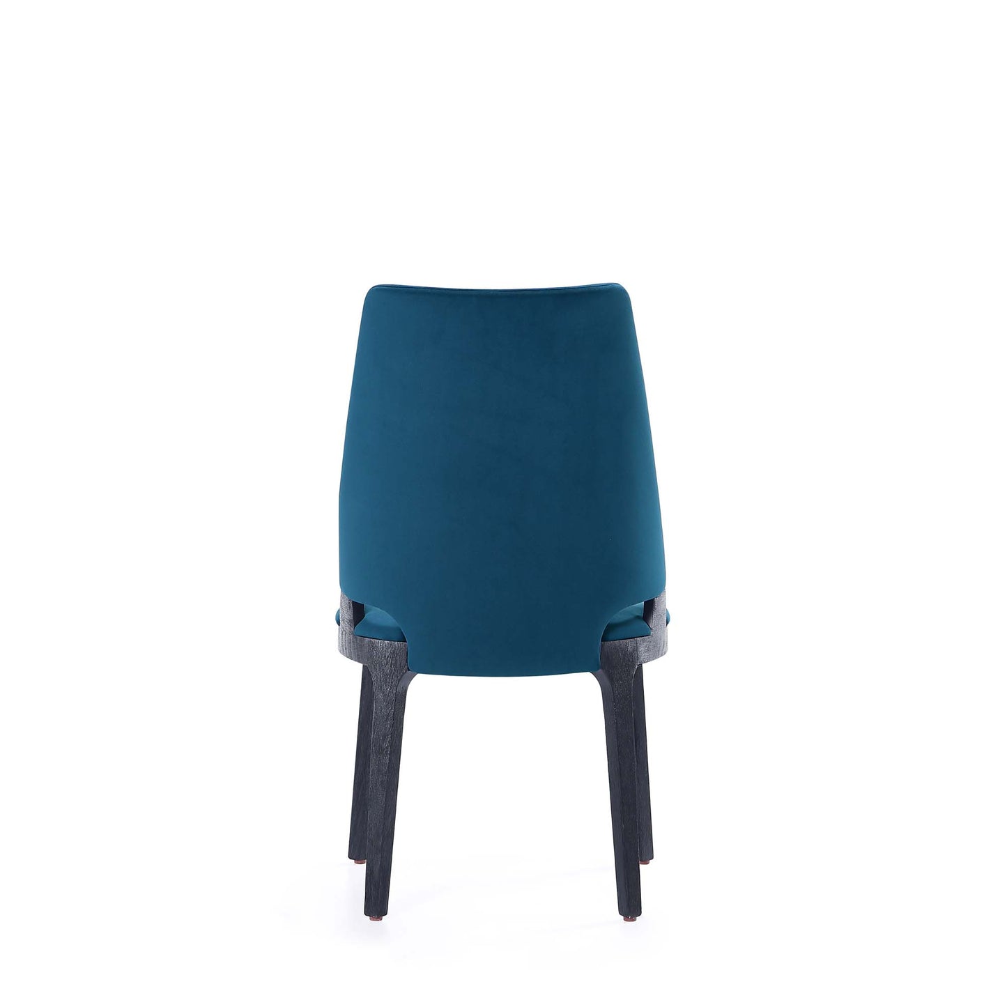 Kara Modern Wood Upholstered Dining Chair in Blue - Set of 2 DC057-BL