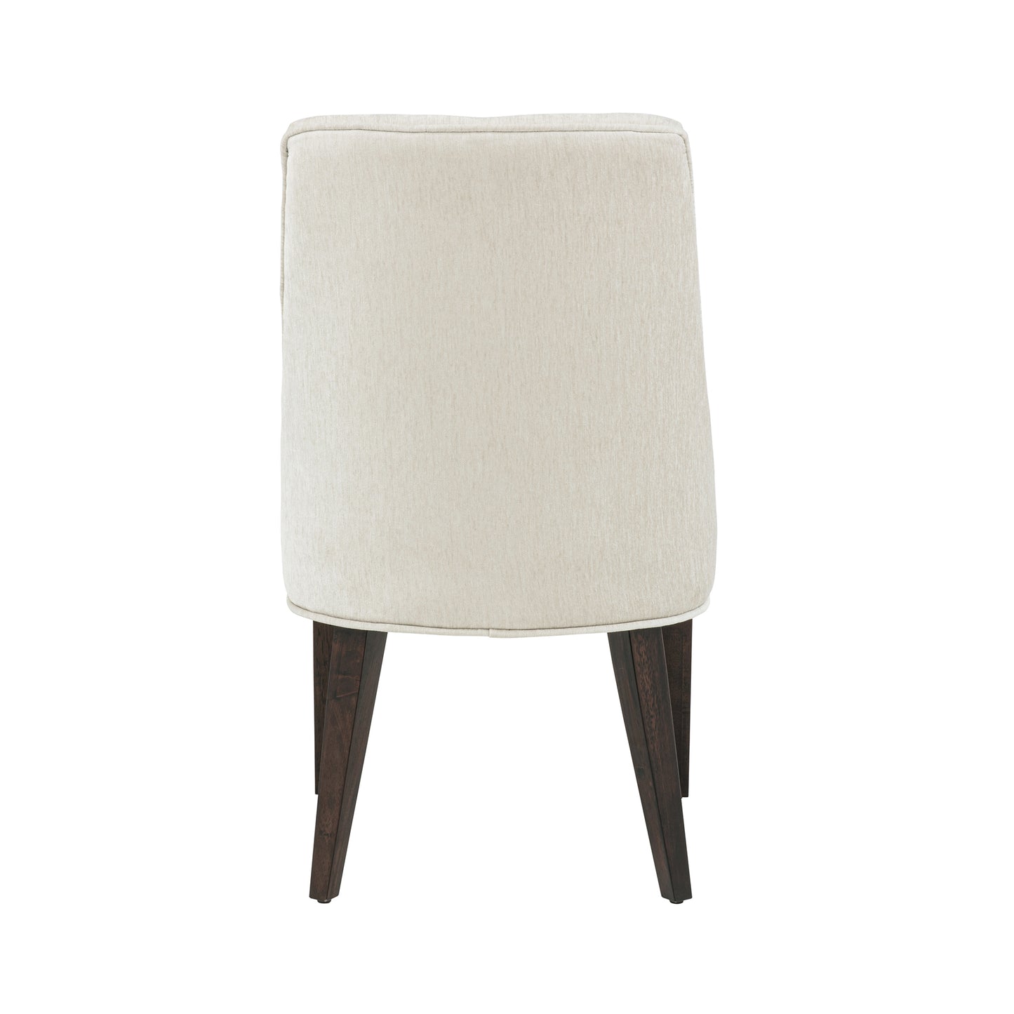 Beever Modern Wood Chenille Dining Chair in Cream - Set of 2 DC103-CR