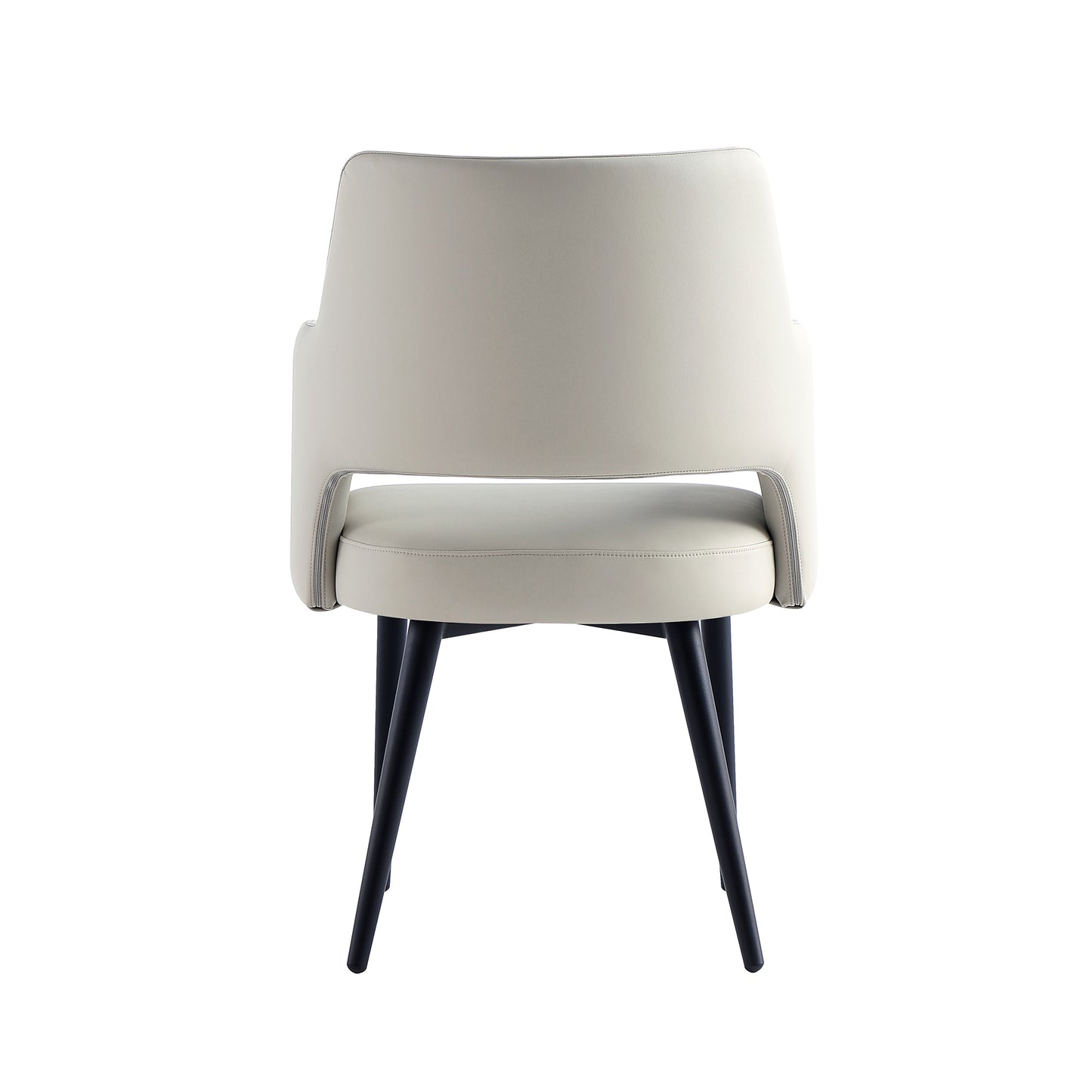 Tremont Modern Metal Vegan Leather Armchair in Stone Gray DC104AR-ST