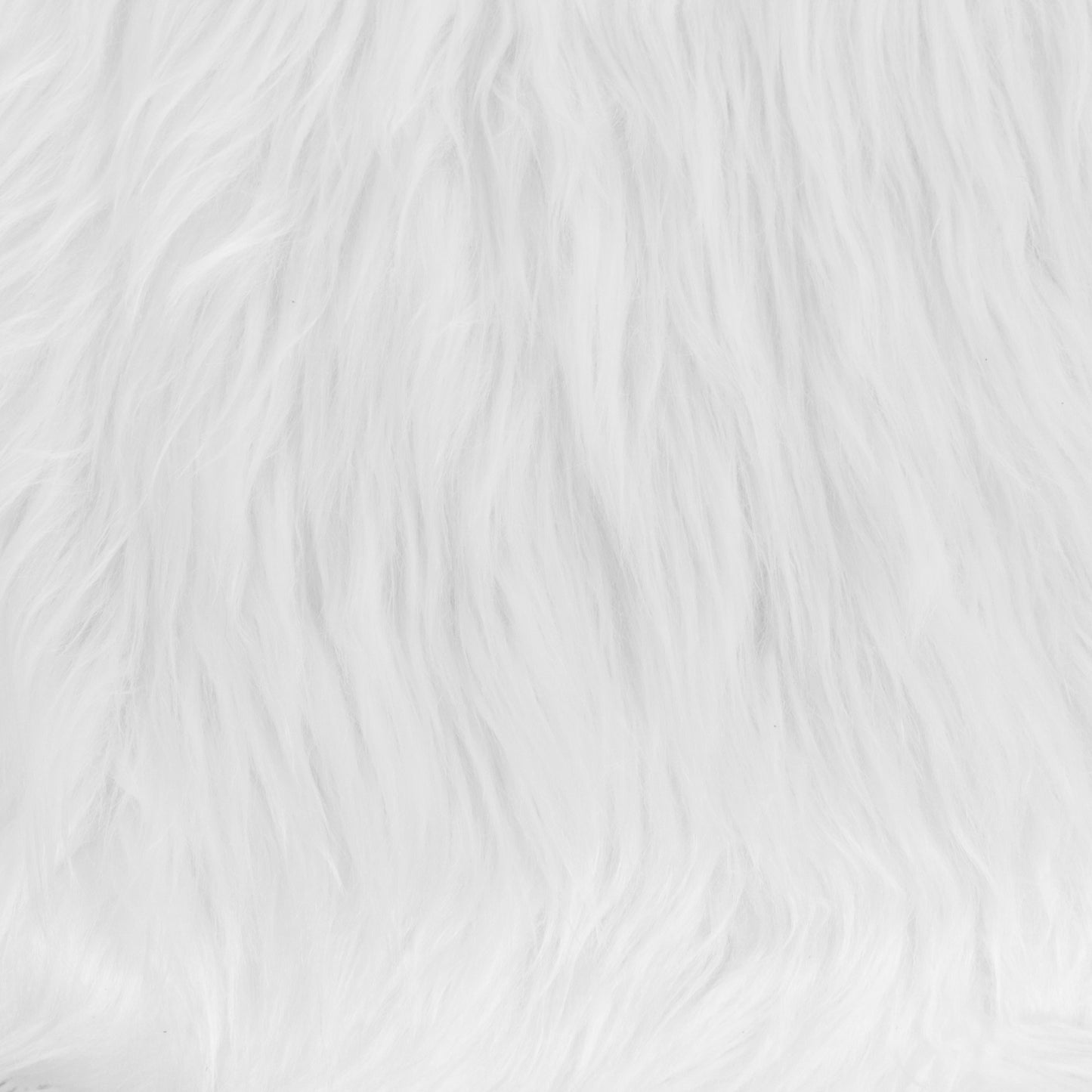 Cody Shaggy Faux Fur White Accent Chair - Shag Style Kids Chair for Ages 5-7 - Kids Playroom Chair White
