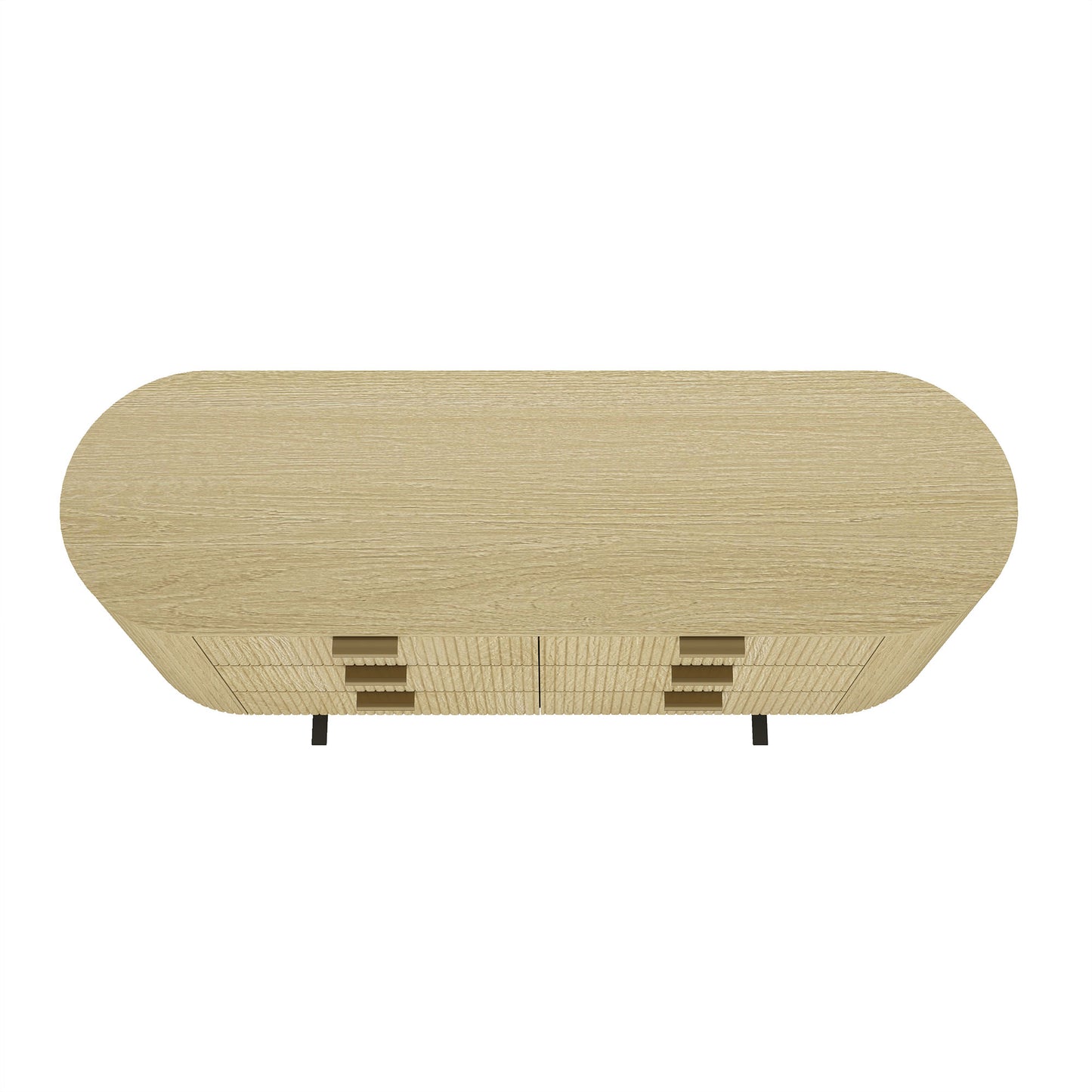 Olivia Modern 71" Dresser in Natural Oak (6-Drawer) DR010-GNO