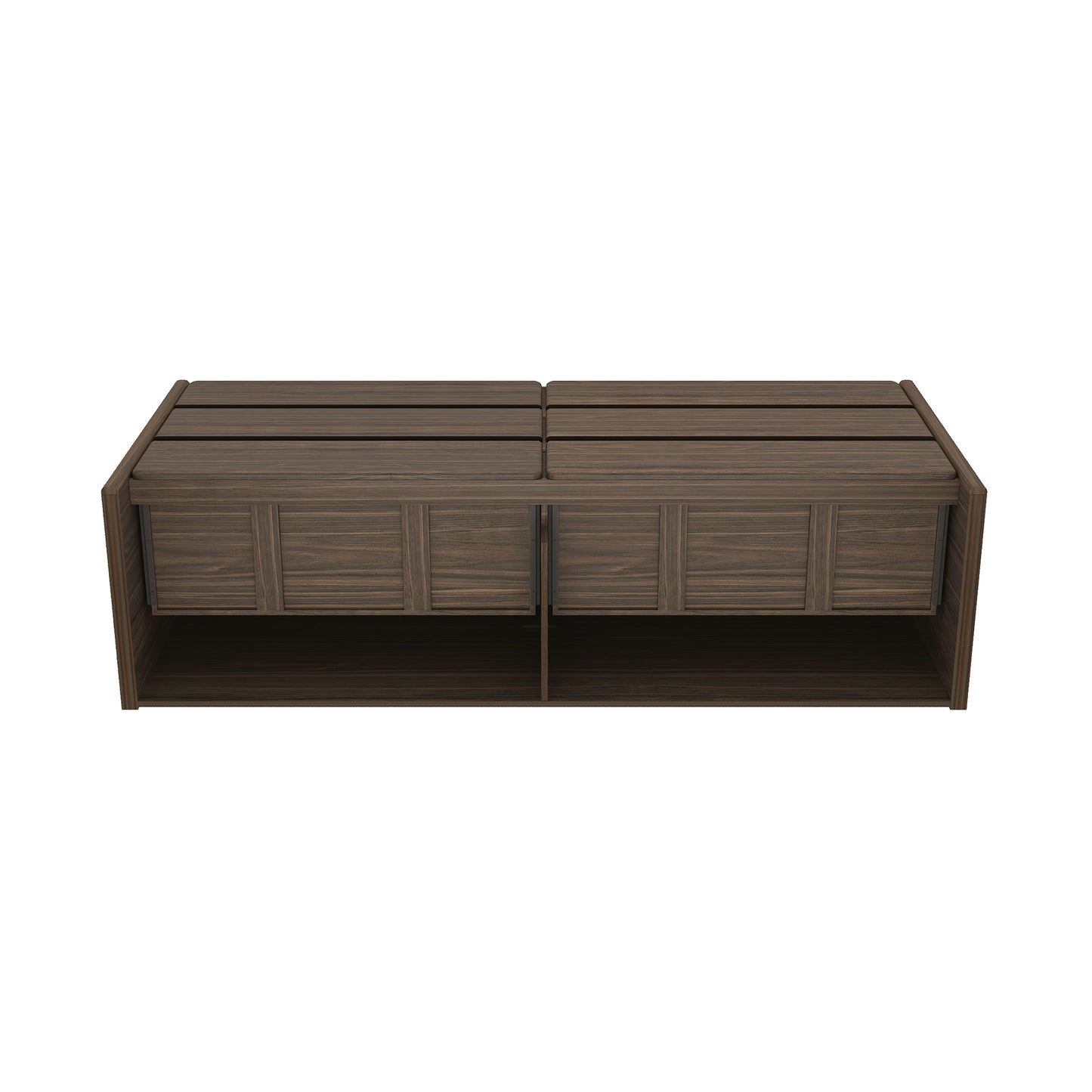 Linda Modern 72" Dresser in Walnut Brown (6-Drawer) DR011-BR