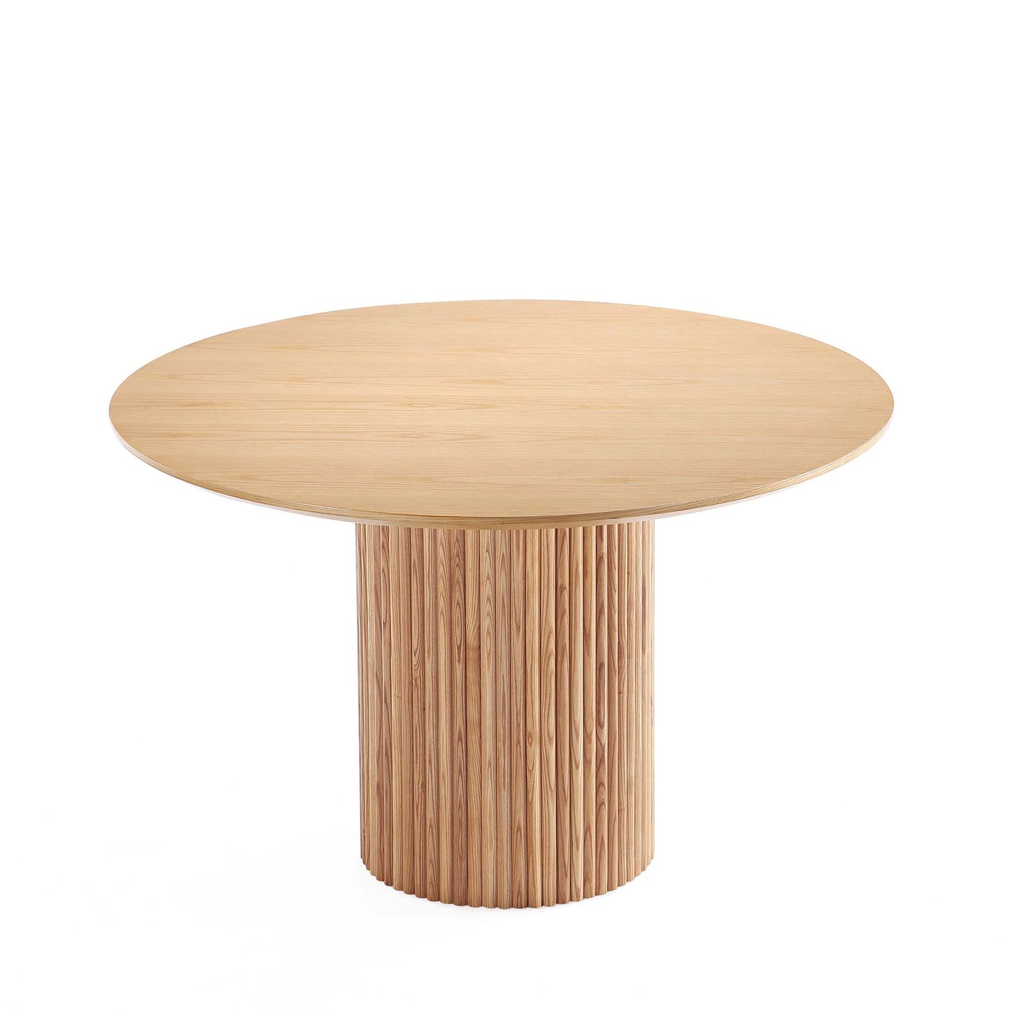 Manhattan Comfort Hathaway Modern 59.05 Solid Wood Round Dining Table in Nature DT05-NA