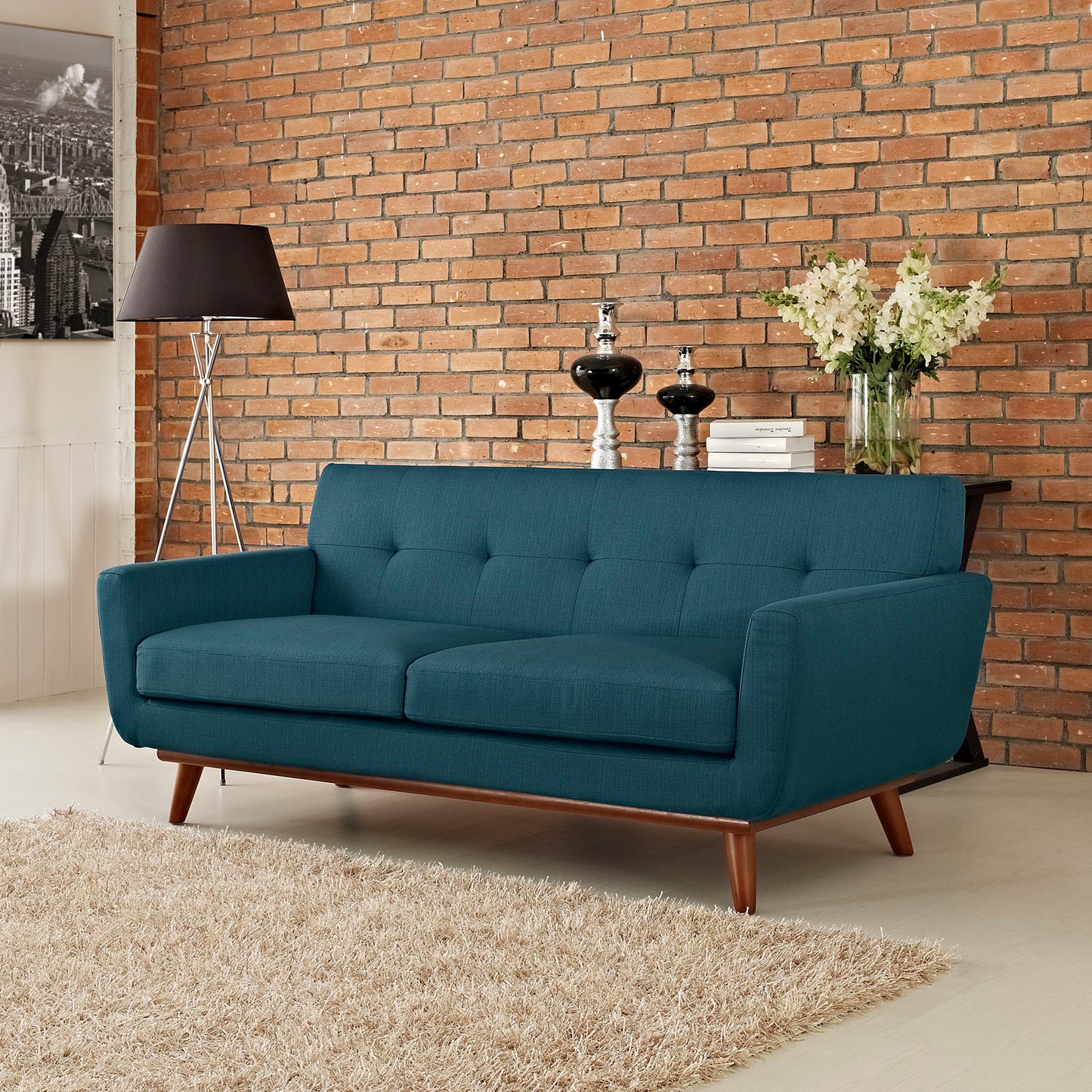 Engage Upholstered Fabric Loveseat by Modway EEI-1179-AZU