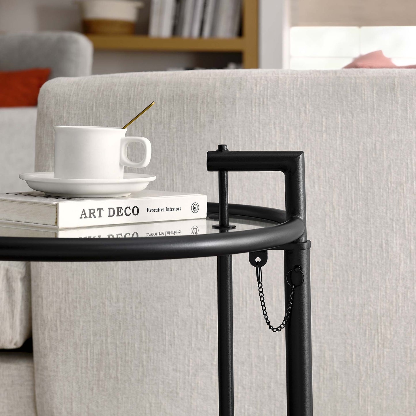 Eileen Gray Metal Side Table by Modway EEI-125-BLK