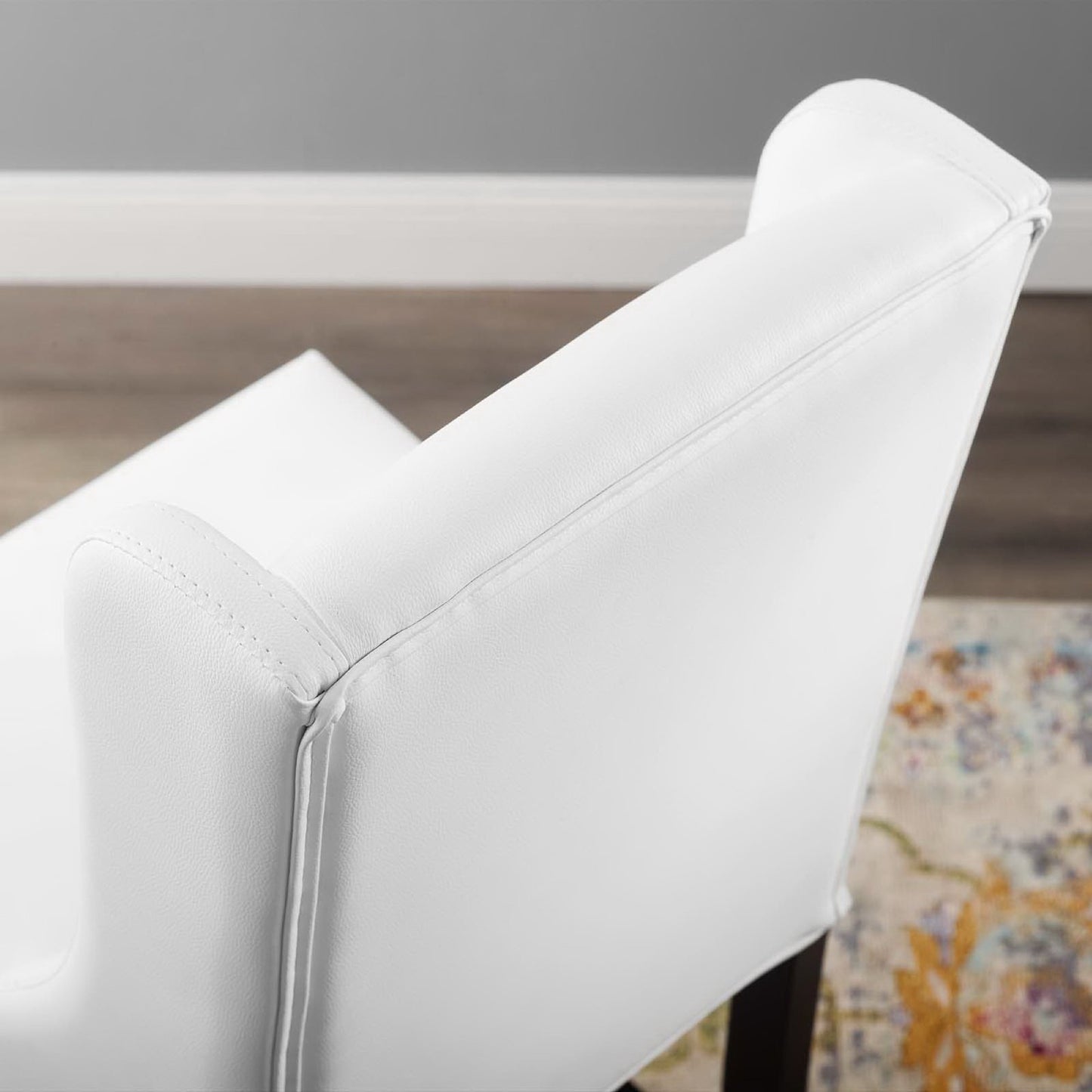 Baron Faux Leather Counter Stool by Modway EEI-3736-WHI