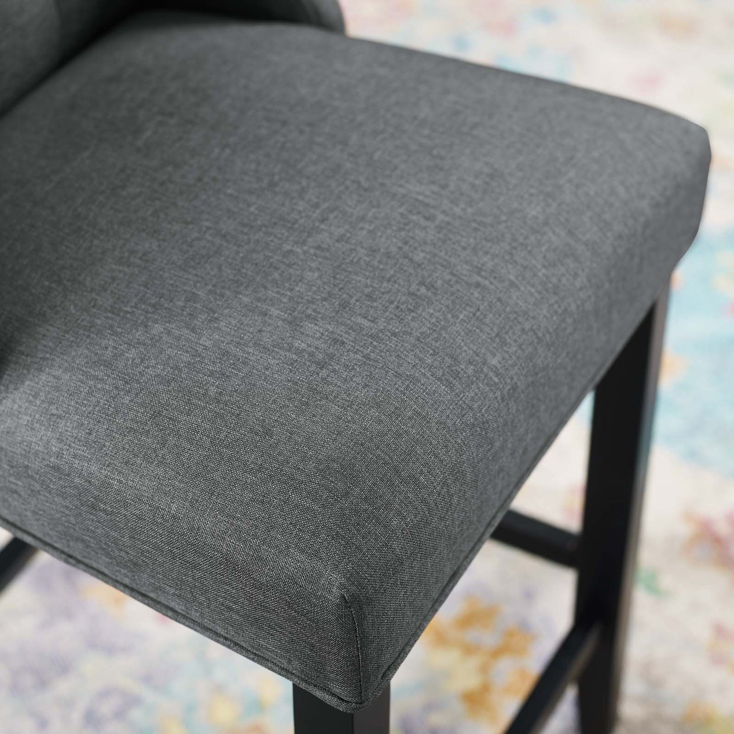 Baronet Tufted Button Upholstered Fabric Counter Stool by Modway EEI-3739-GRY
